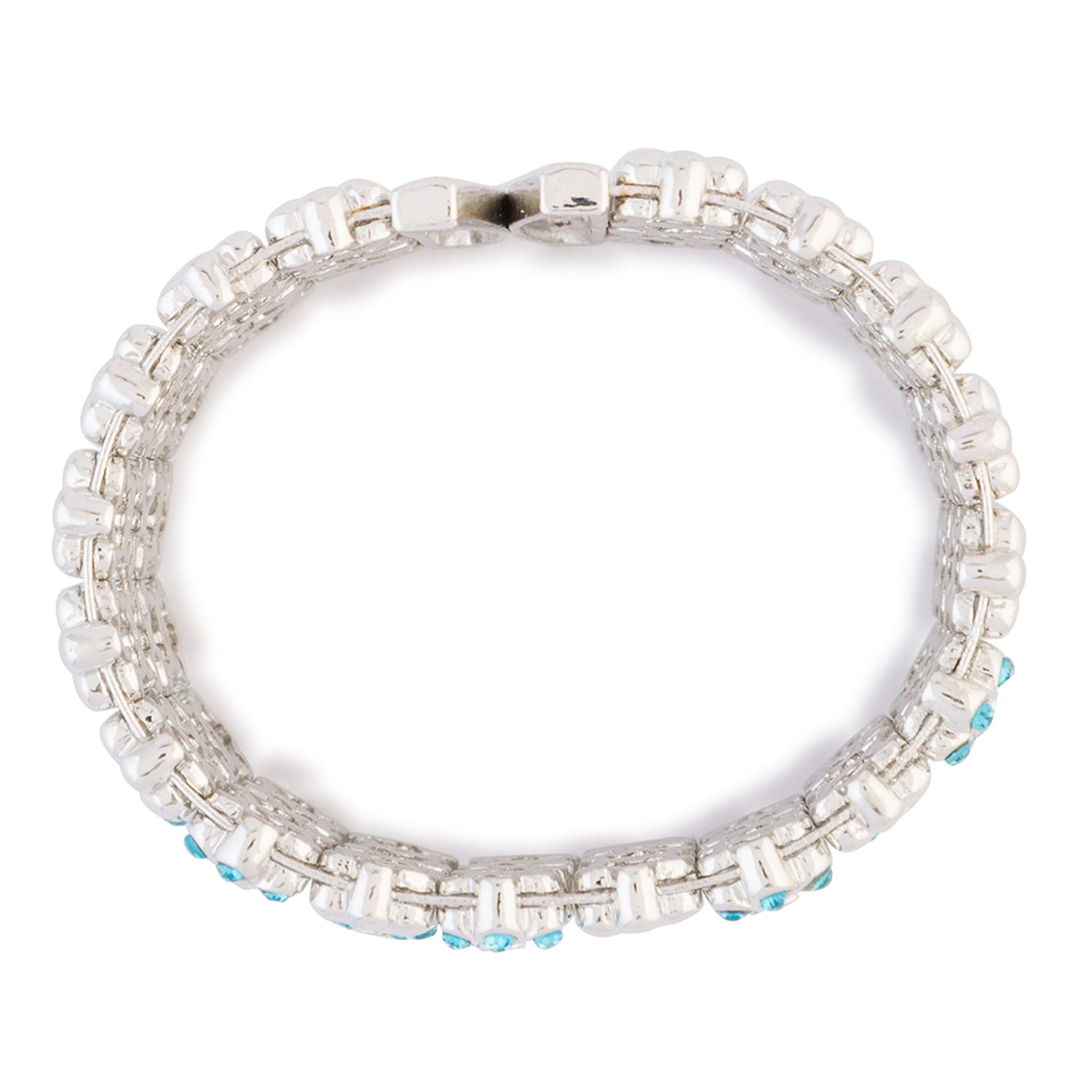 Crystal Blue Floral Kada