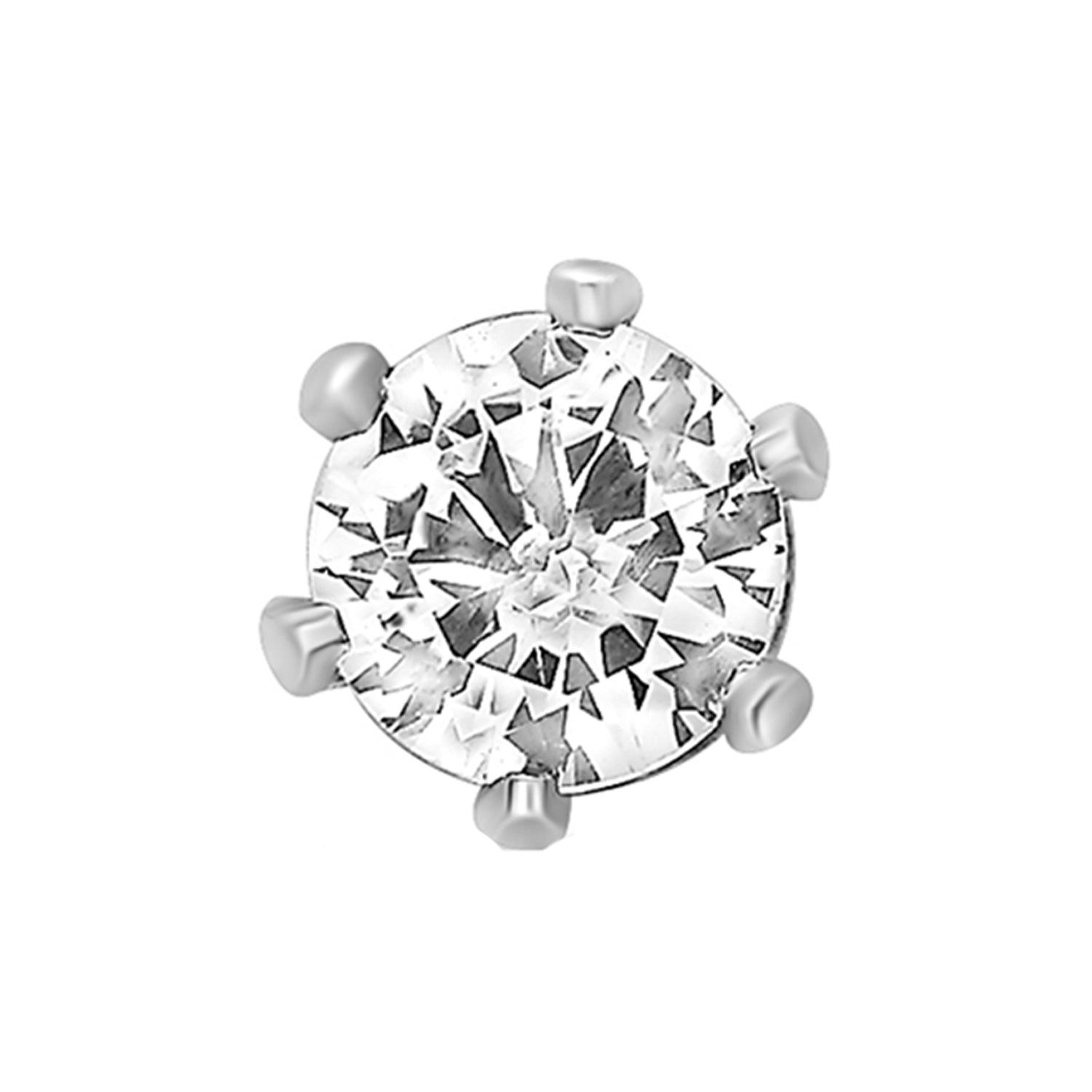 Sparkling Single Crystal Single Stud Earring