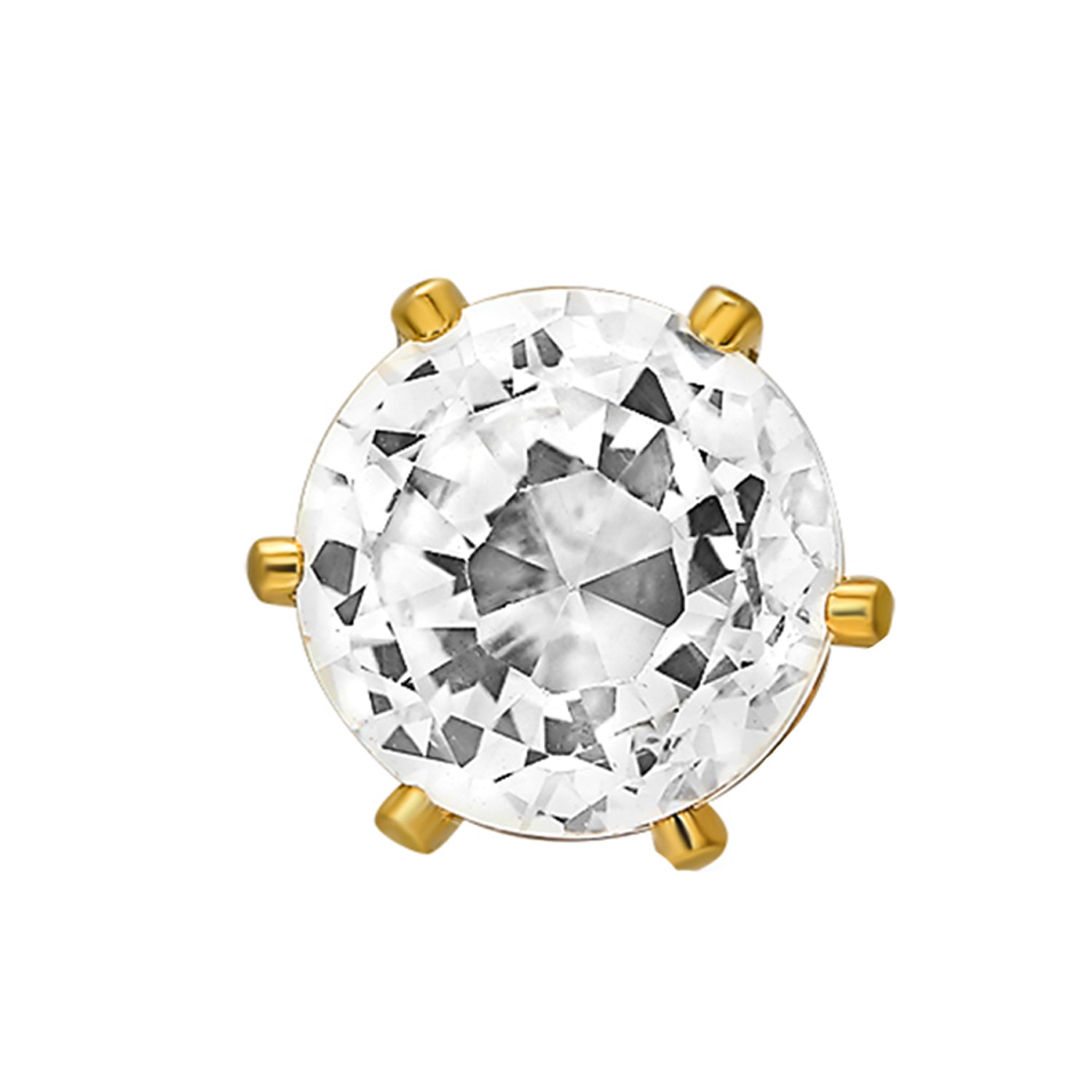 Sparkling Single Crystal Single Stud Earring