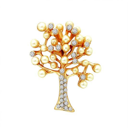 Unisex Decorative Tree Brooch Pin