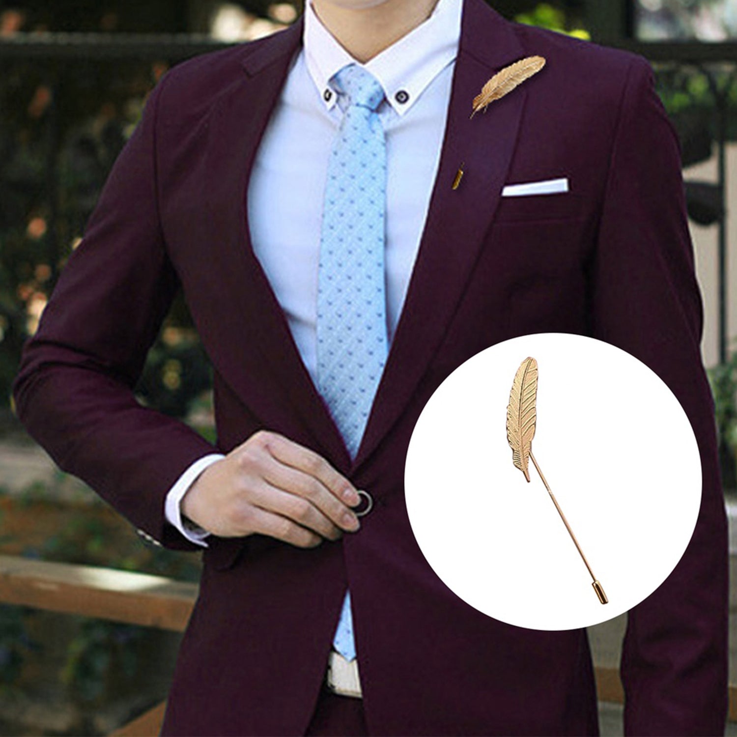 Elegant Leaf Lapel / Brooch Pin