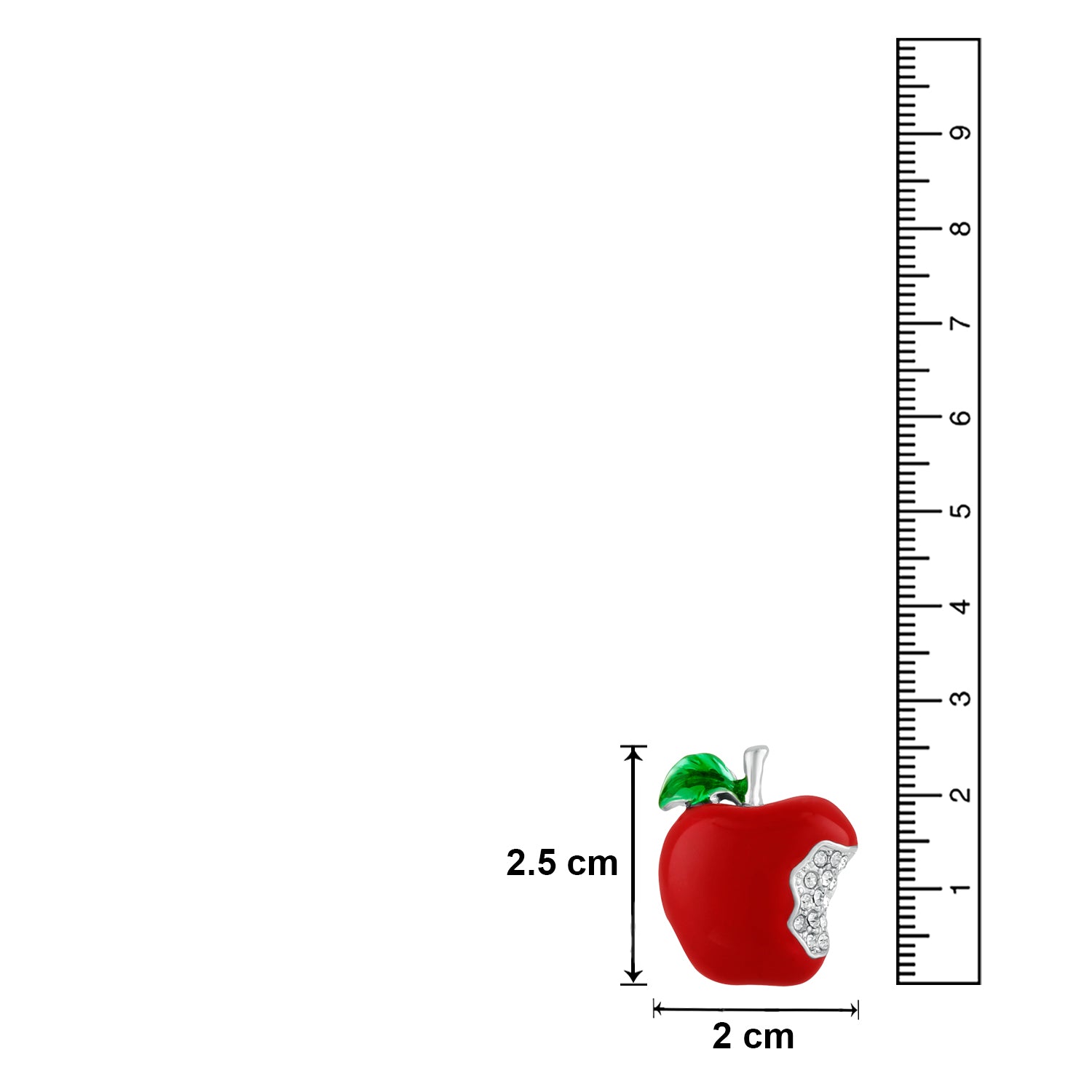 Lovely Apple Unisex Brooch Pin