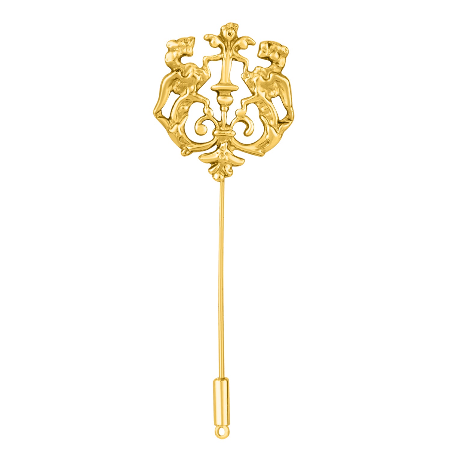 Fashionable Antique Golden Royal Lion Metal Lapel Pin