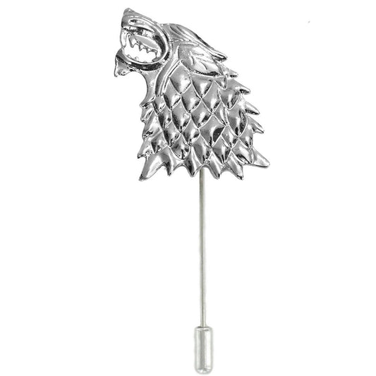 Game of Thrones Inspired Stark Wolf Lapel Pin Brooch