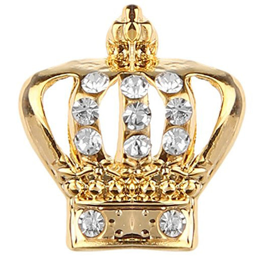 Elegant Crystal Crown Brooch Suit Accessories Brooch