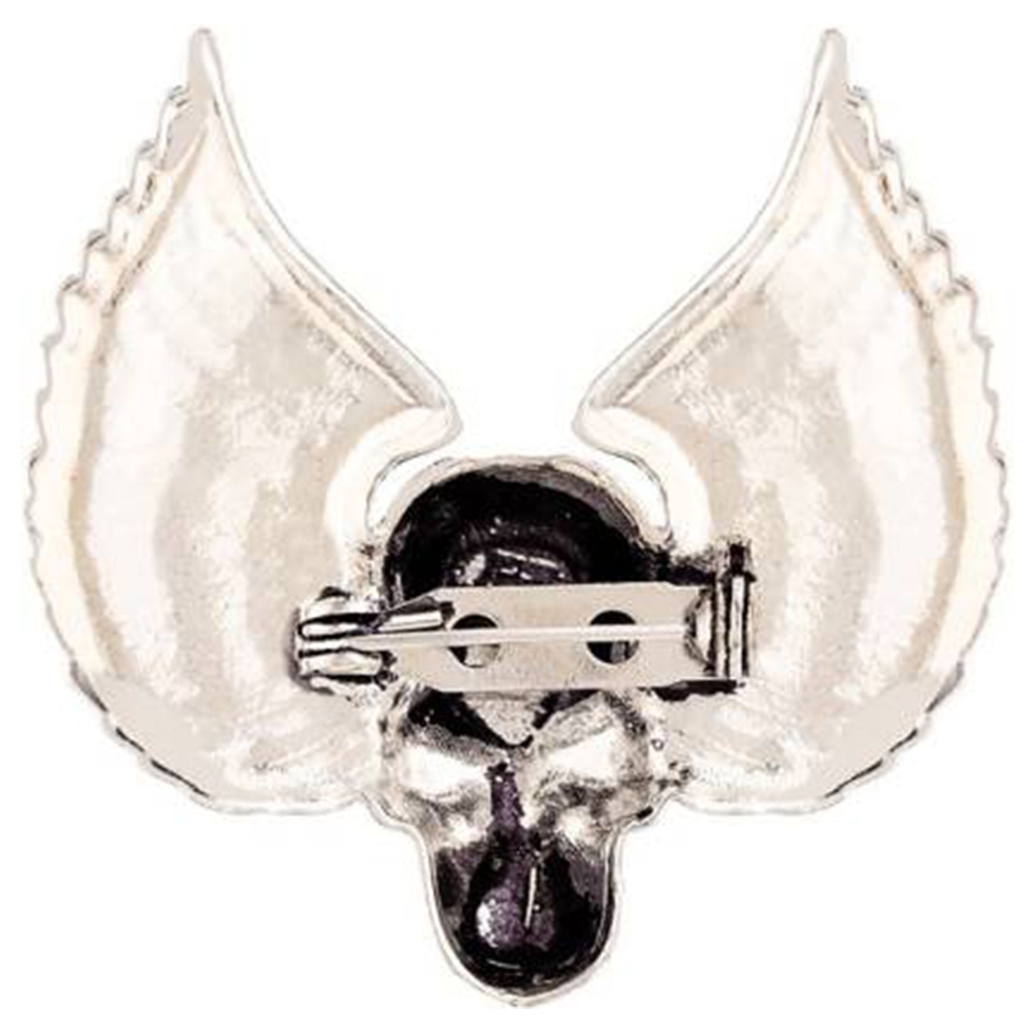 Skull and Wings Shirt Stud Brooch Pin