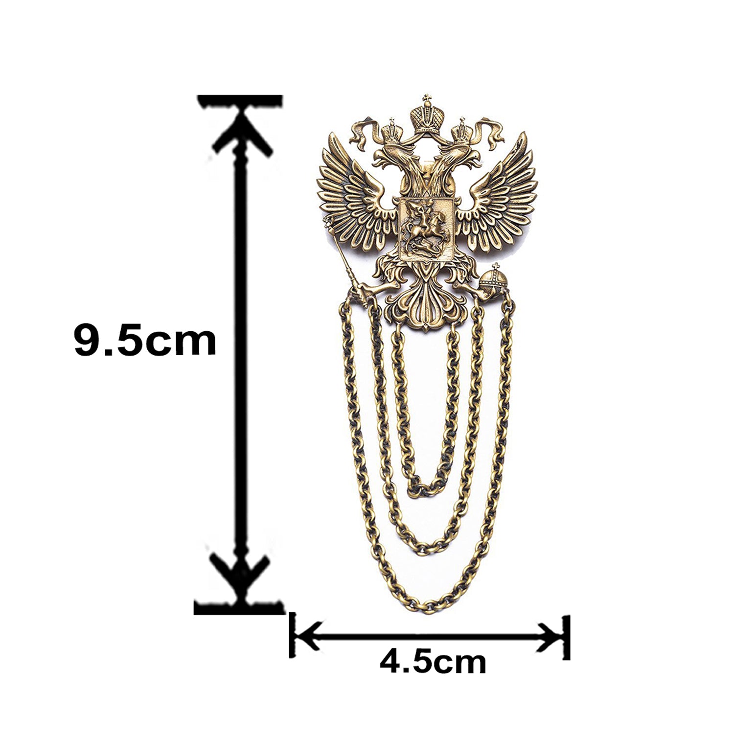 The Duo Phoenix Brooch