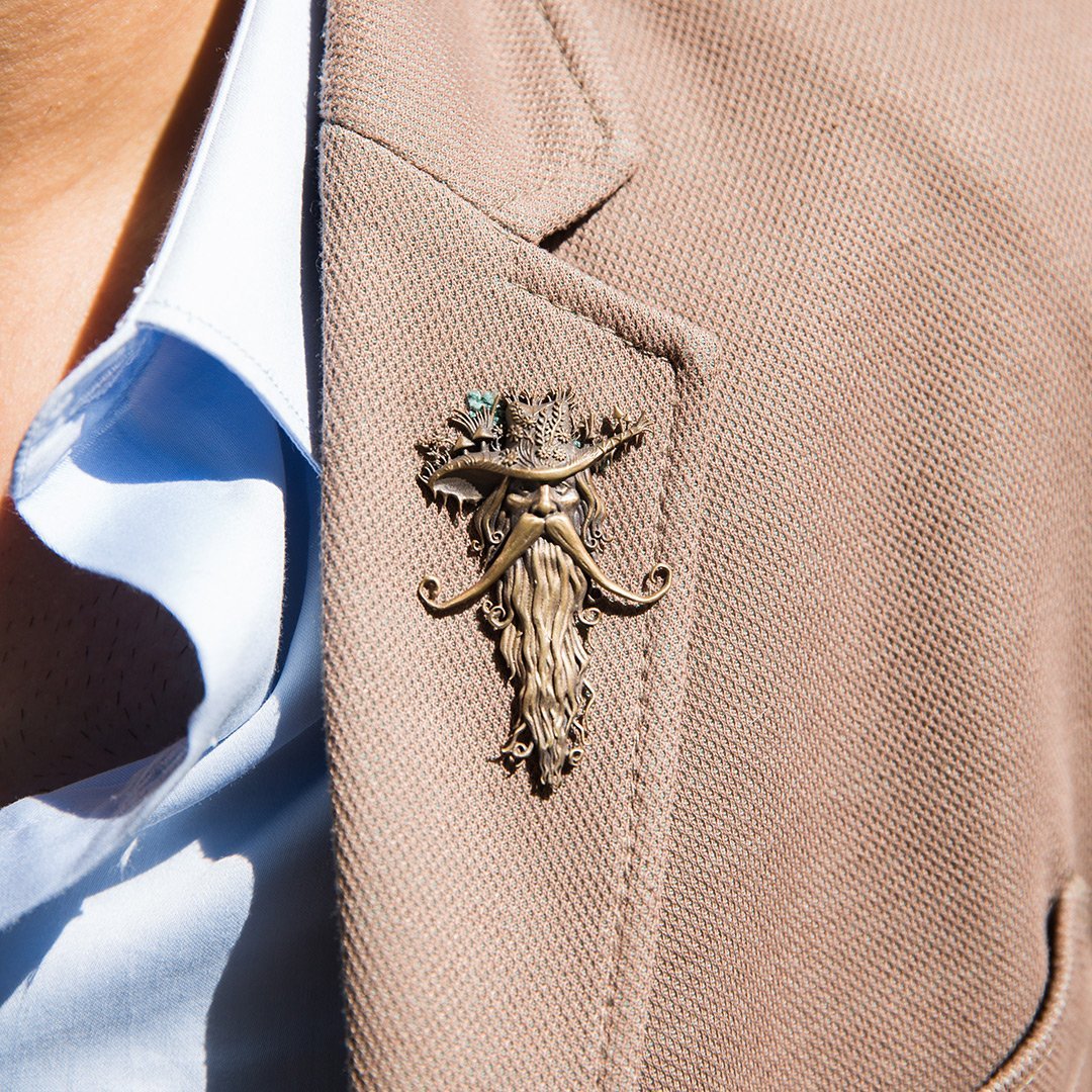 The Duo Phoenix Brooch