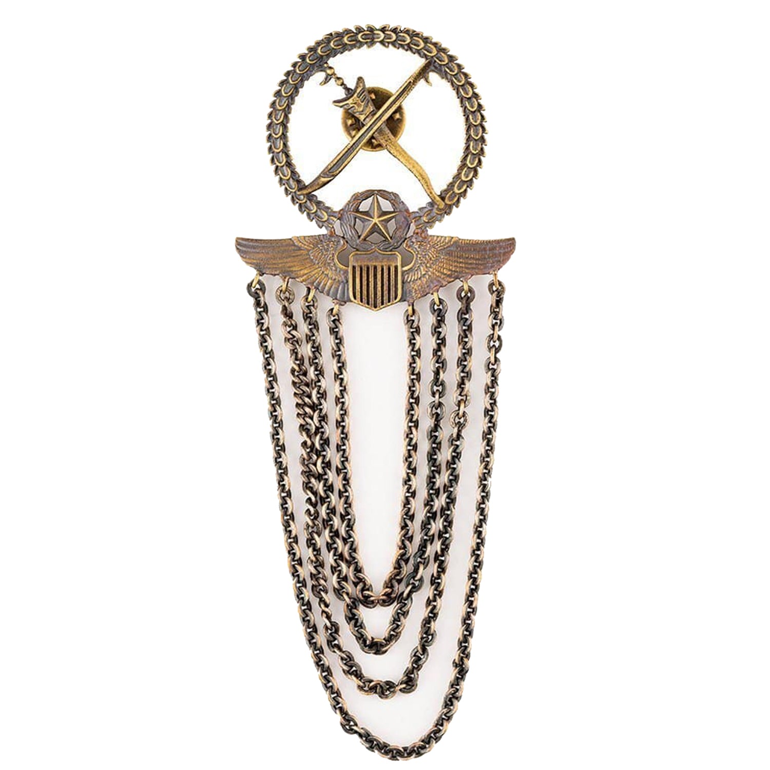 The Duo Phoenix Brooch