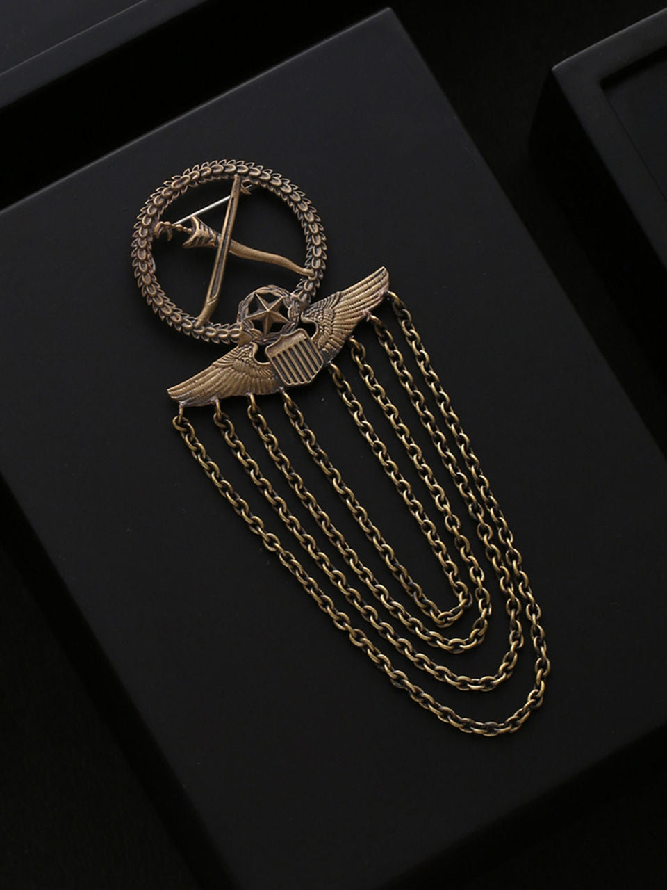 The Duo Phoenix Brooch