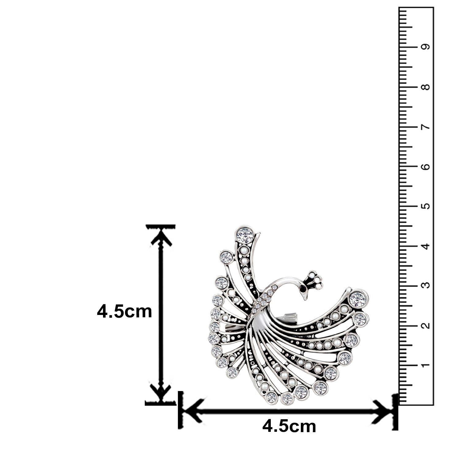 Flying Peacock Shape Brooch