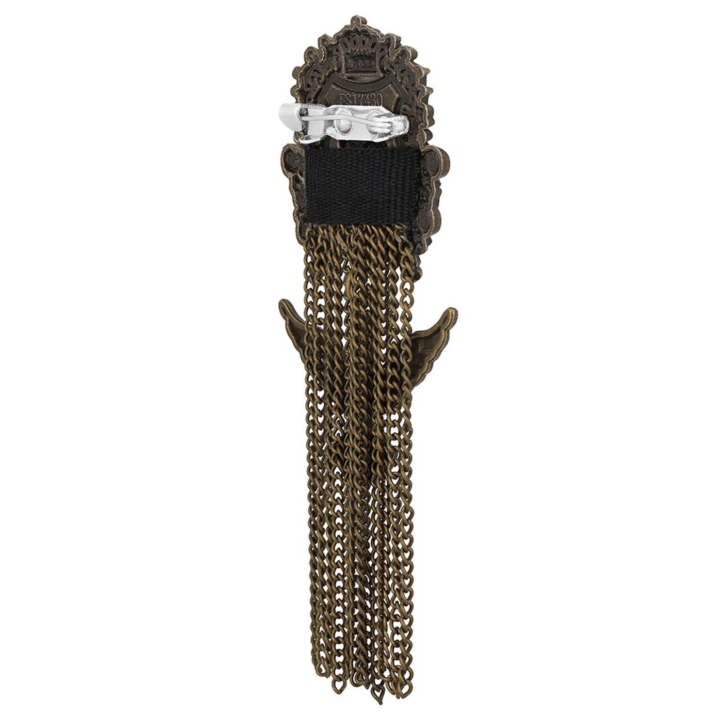 Lion Bird Shaped Hanging Chain Brooch Pin