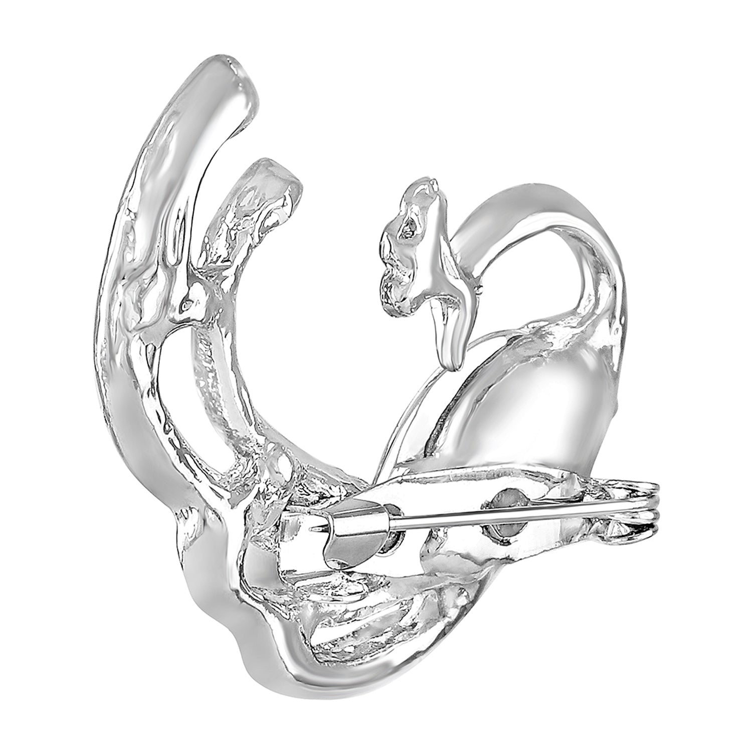 Swooning Peacock Brooch