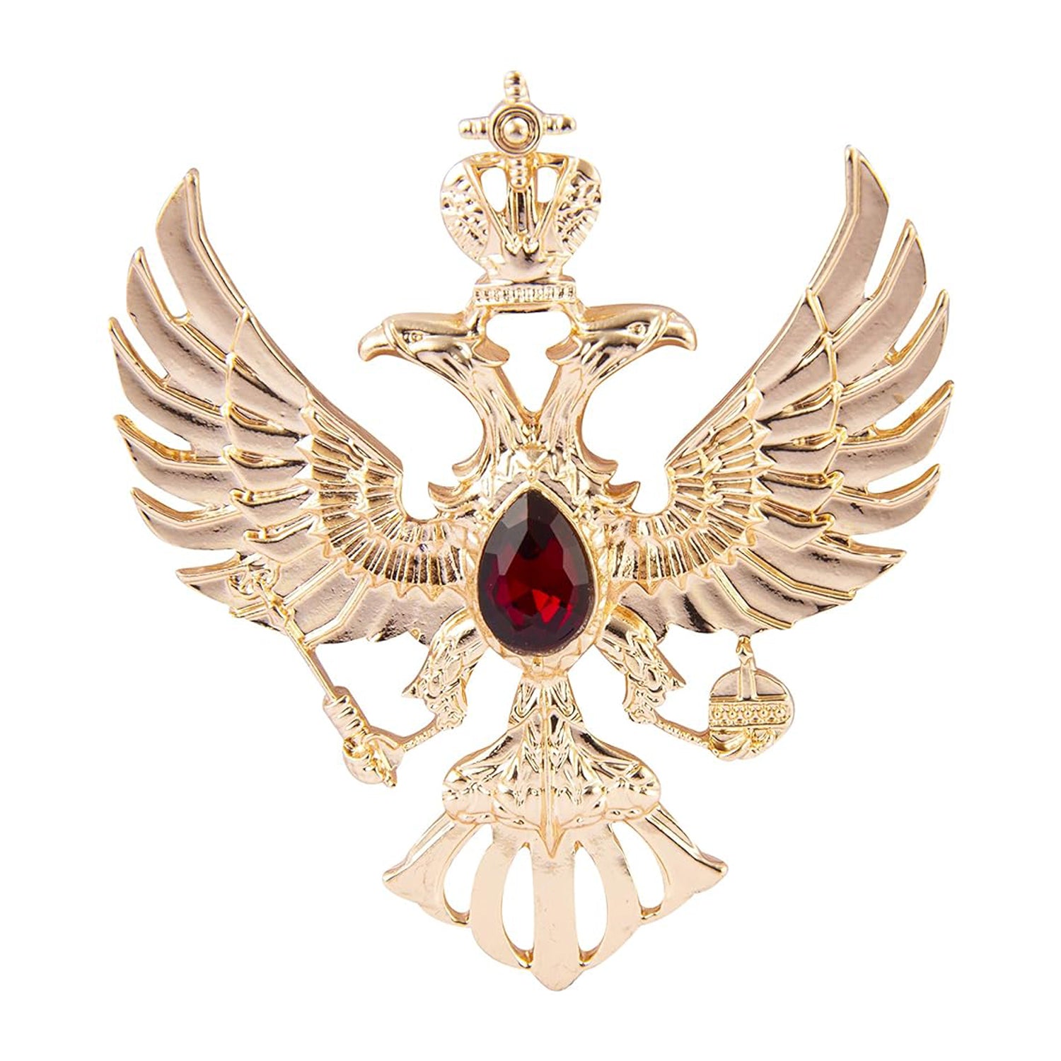 Dual Head Eagle Brooch
