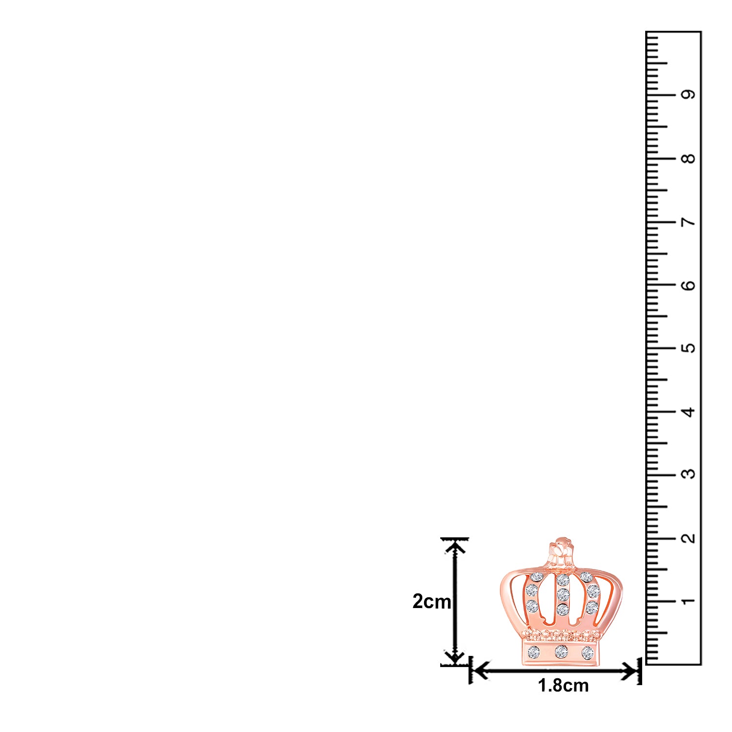 Stunning Crystal Crown Brooch