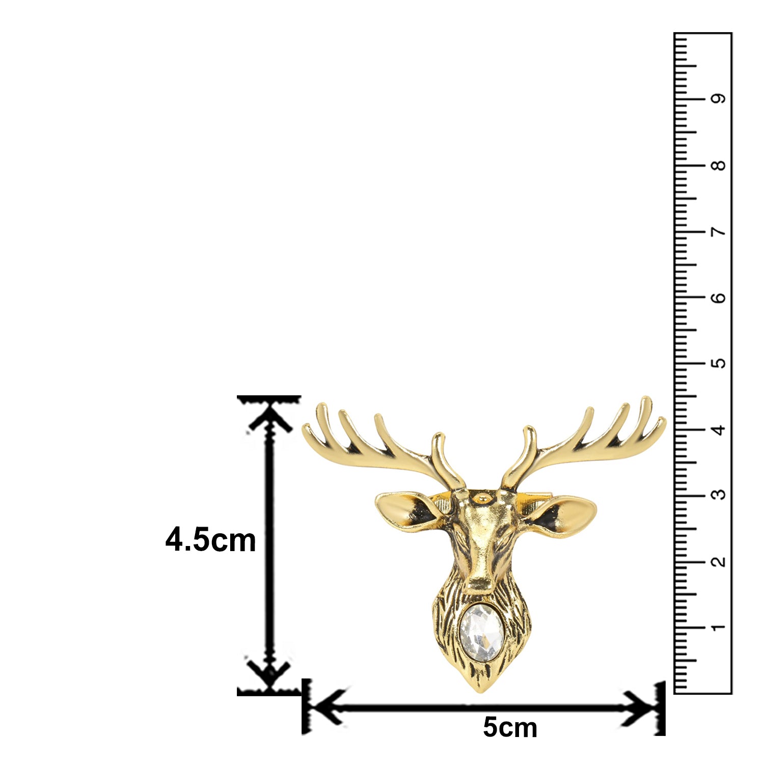 Classic Deer-Shaped Wedding Lapel Pin / Brooch