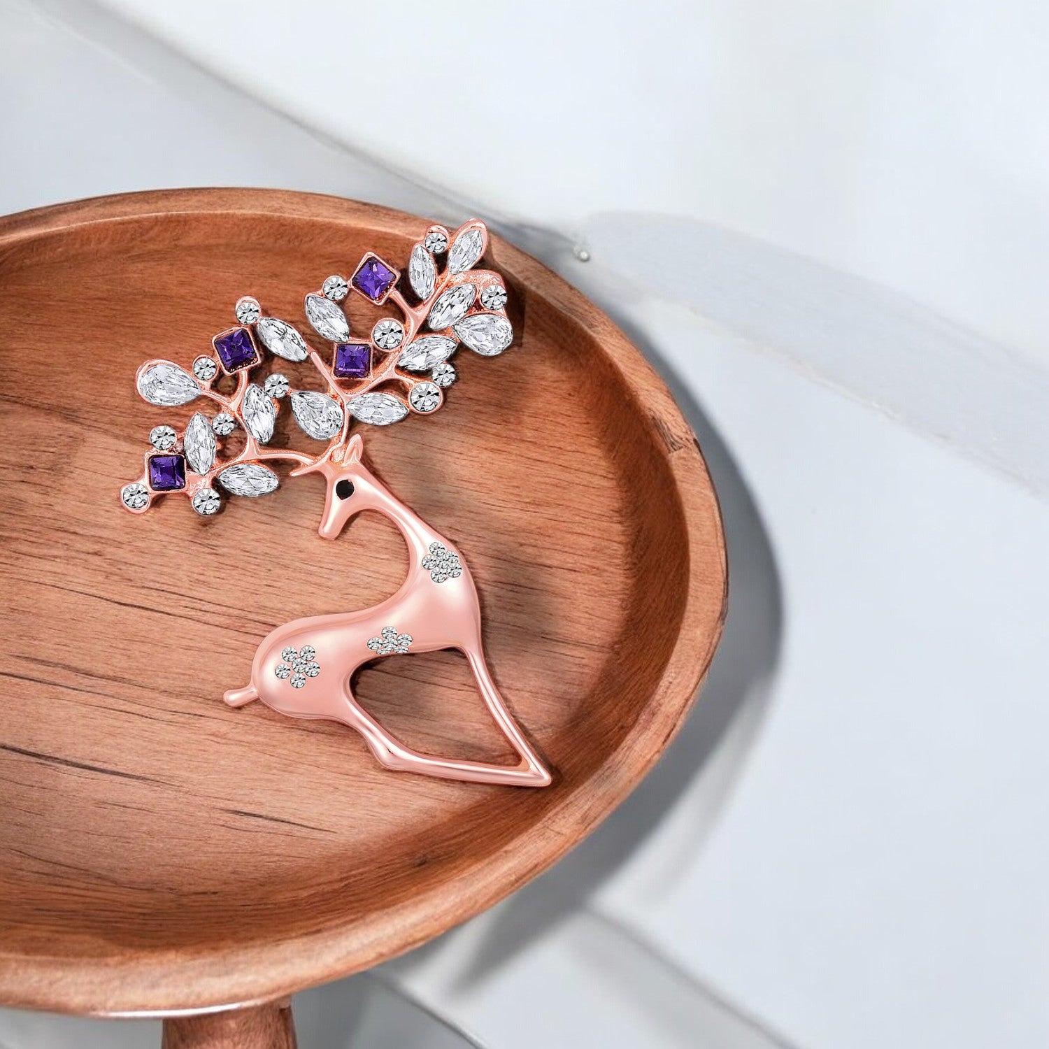 Cute Deer-Shaped Saree Pin / Wedding Brooch