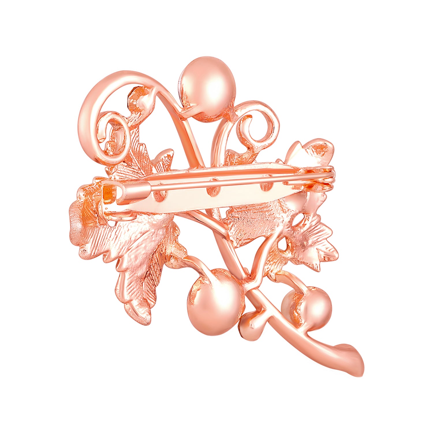 Floral Shaped Studded Saree Pin / Wedding Brooch