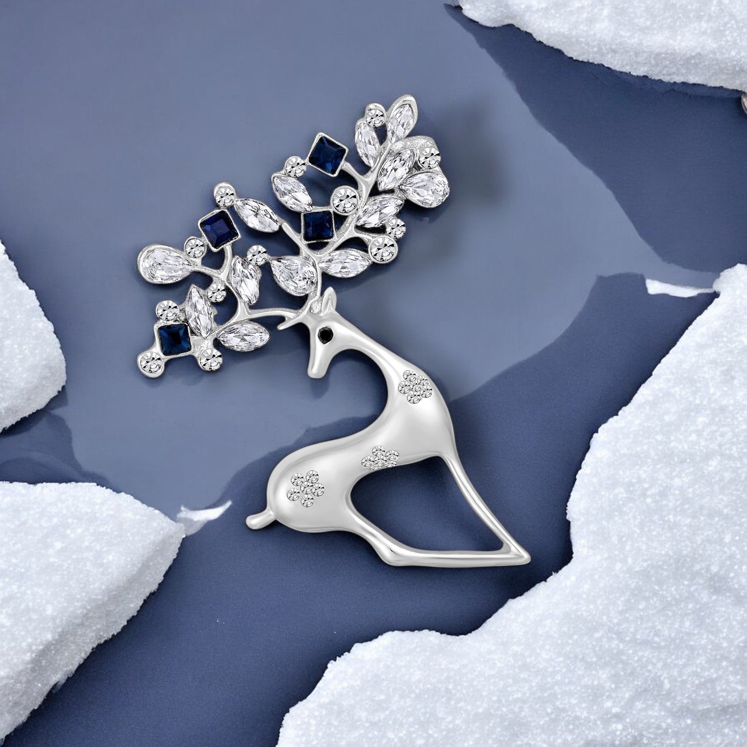 Cute Deer-Shaped Saree Pin / Wedding Brooch