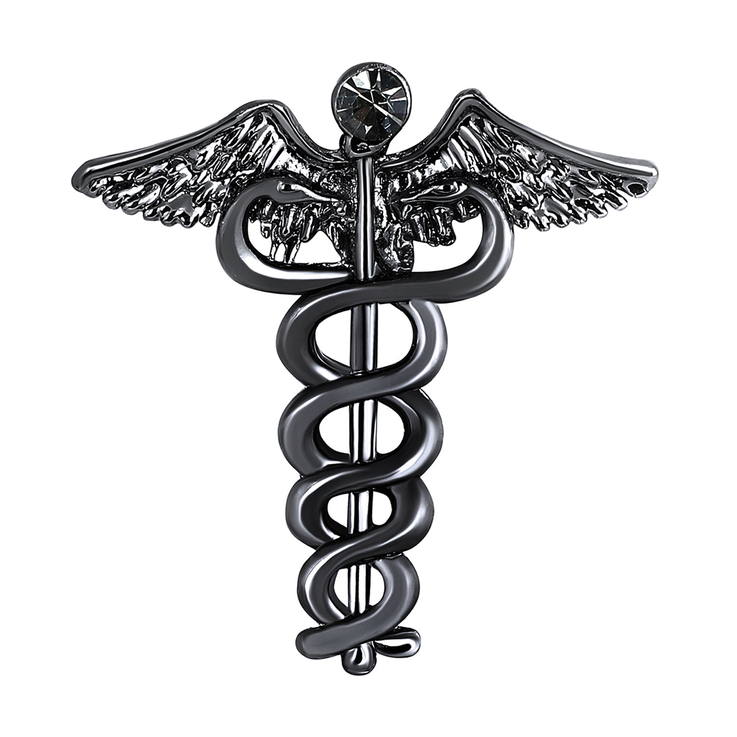 Caduceus Doctor's Brooch / Lapel Pin