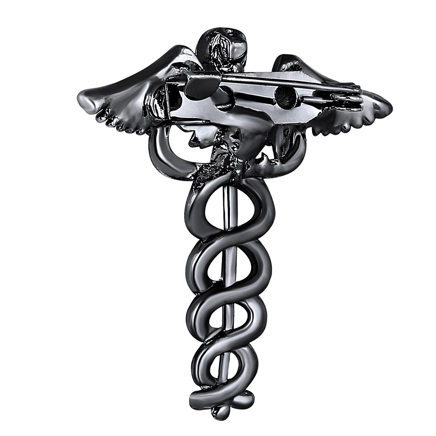 Caduceus Doctor's Brooch / Lapel Pin