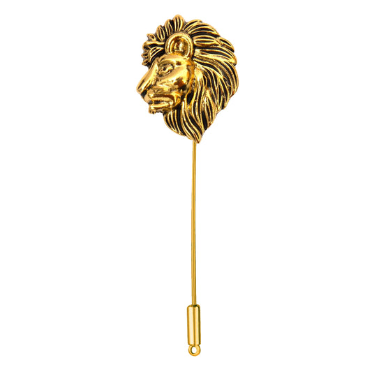 Vintage Lion Wedding Brooch / Lapel Pin