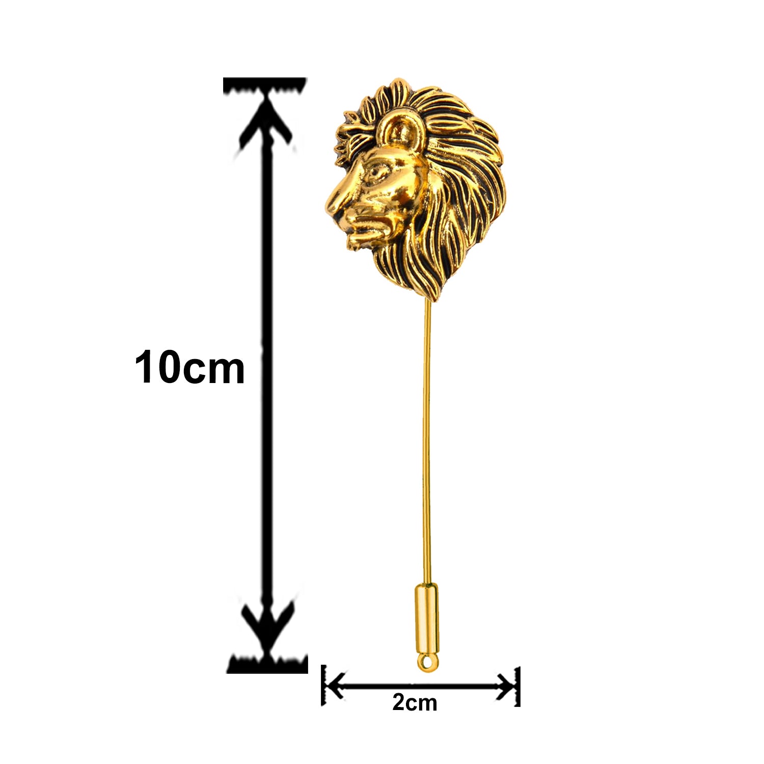 Vintage Lion Wedding Brooch / Lapel Pin