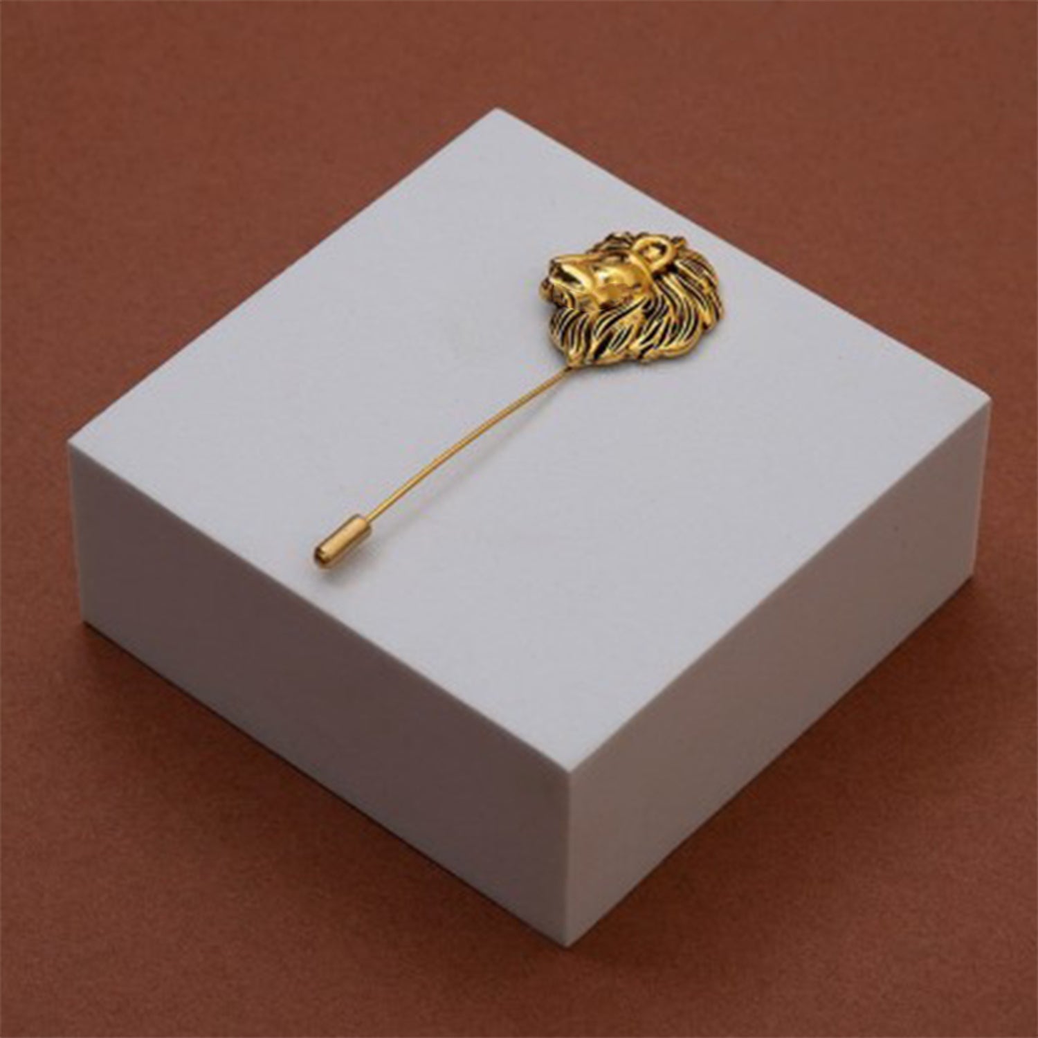 Vintage Lion Wedding Brooch / Lapel Pin