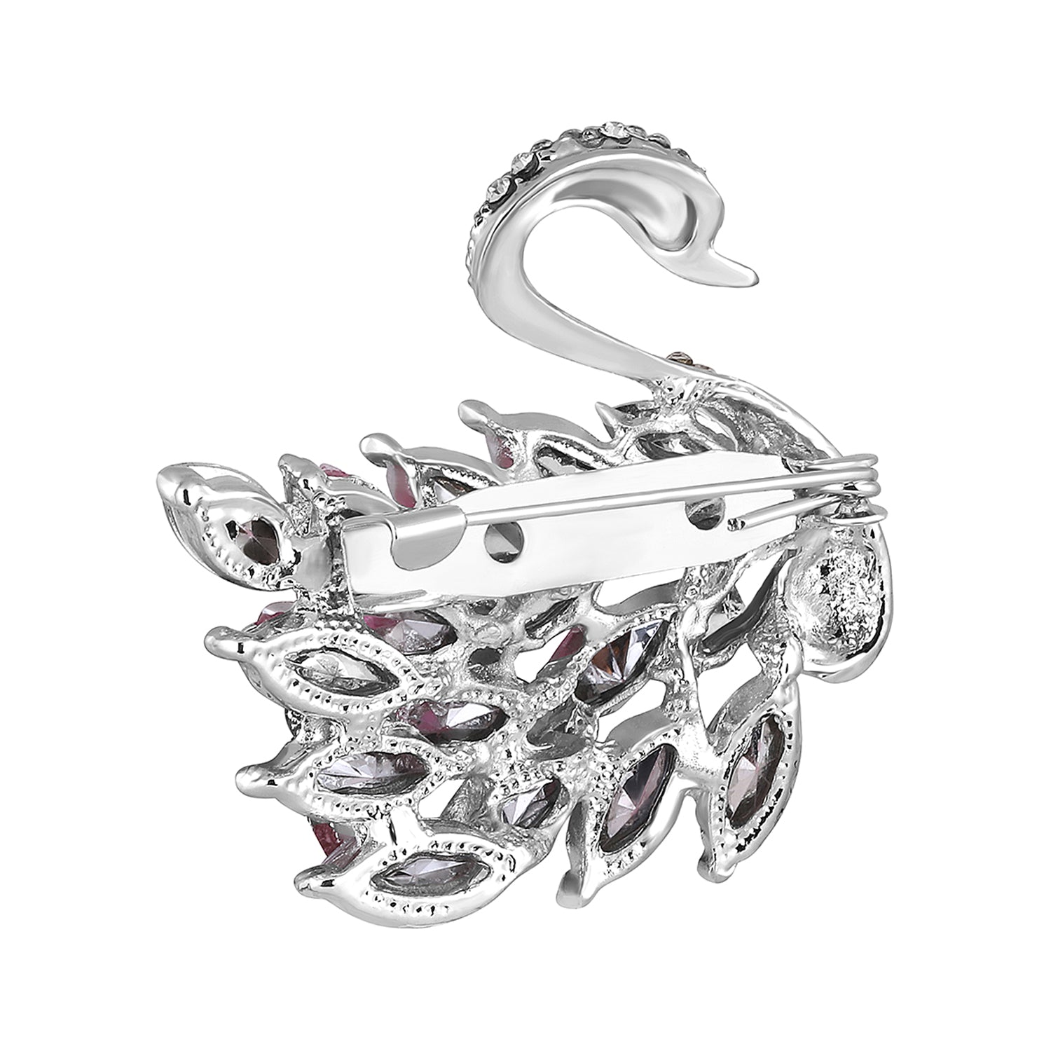 Sparkling Swan-Shaped Brooch
