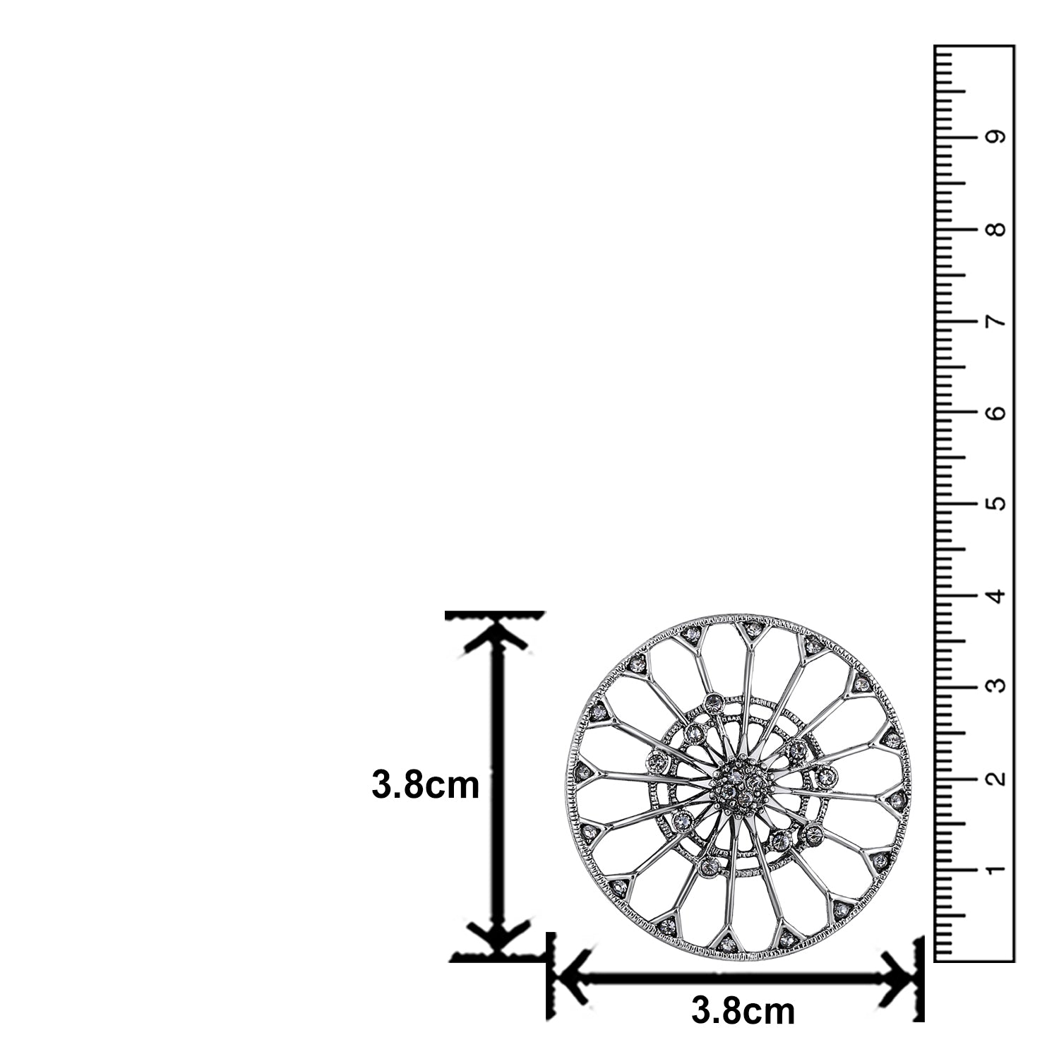 Round Brooch / Saree Pin