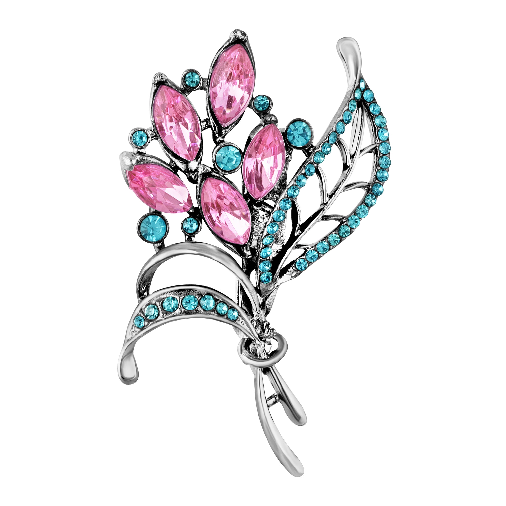 Studded Bouquet Saree Pin Brooch