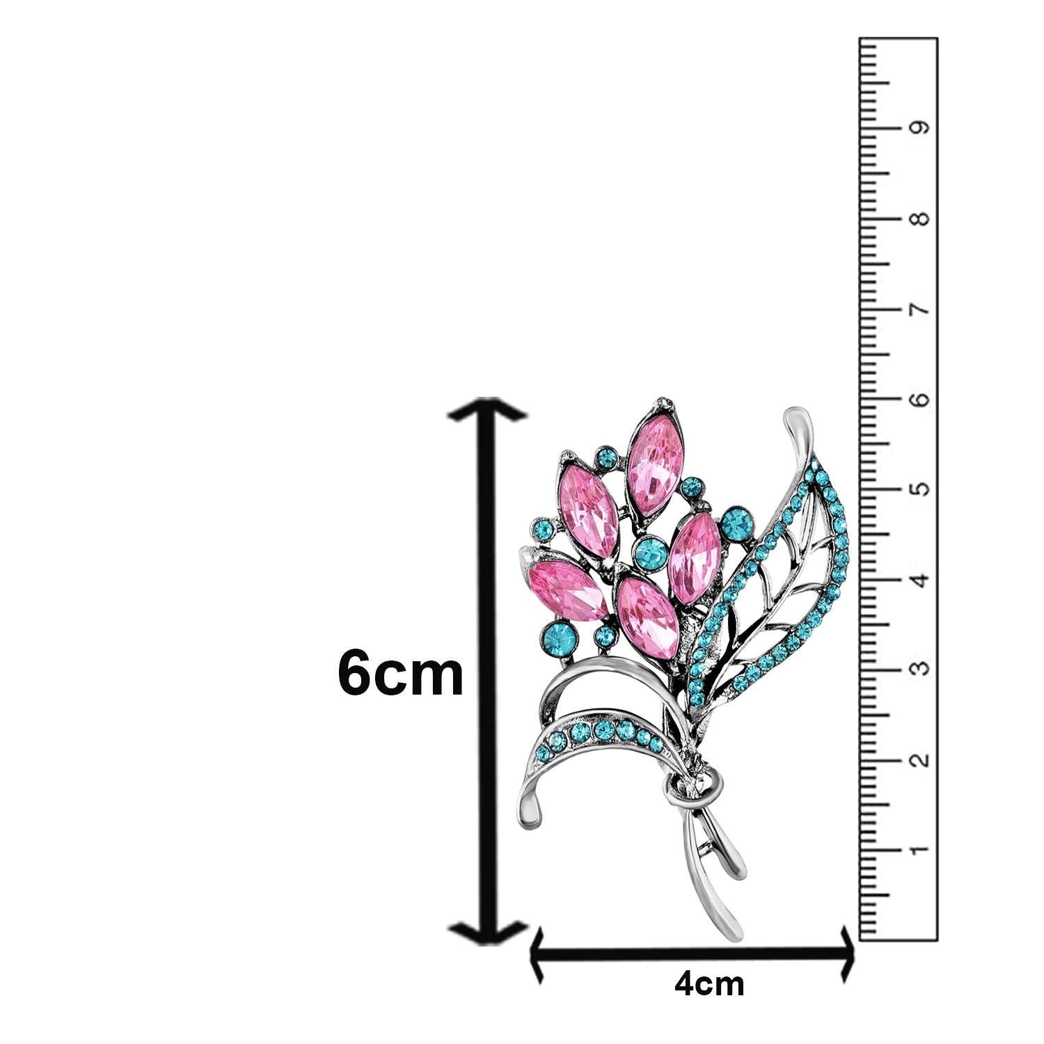 Studded Bouquet Saree Pin Brooch