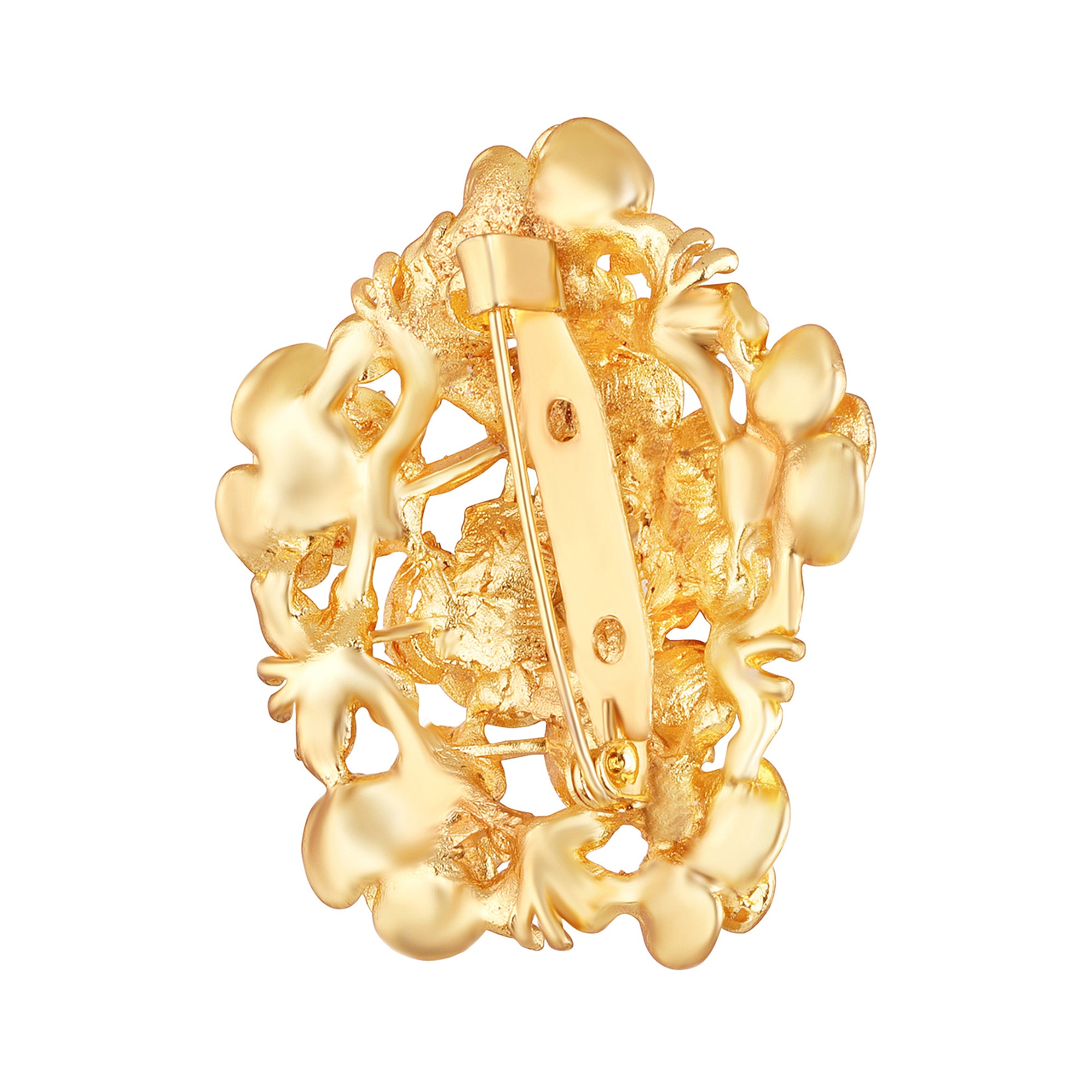 Rose Flower Bouquet Saree Pin Brooch