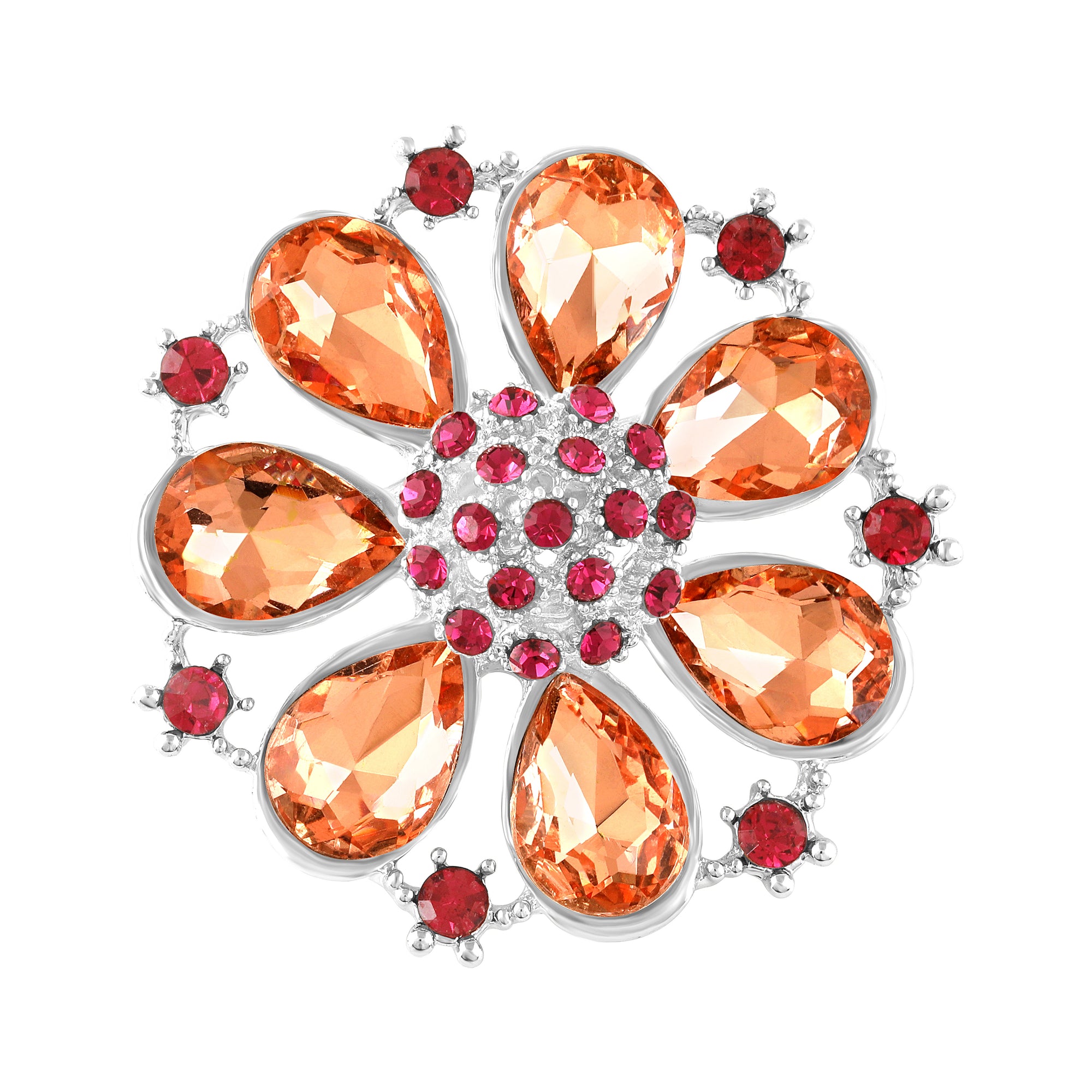 Multicolor Floral Brooch / Lapel Pin