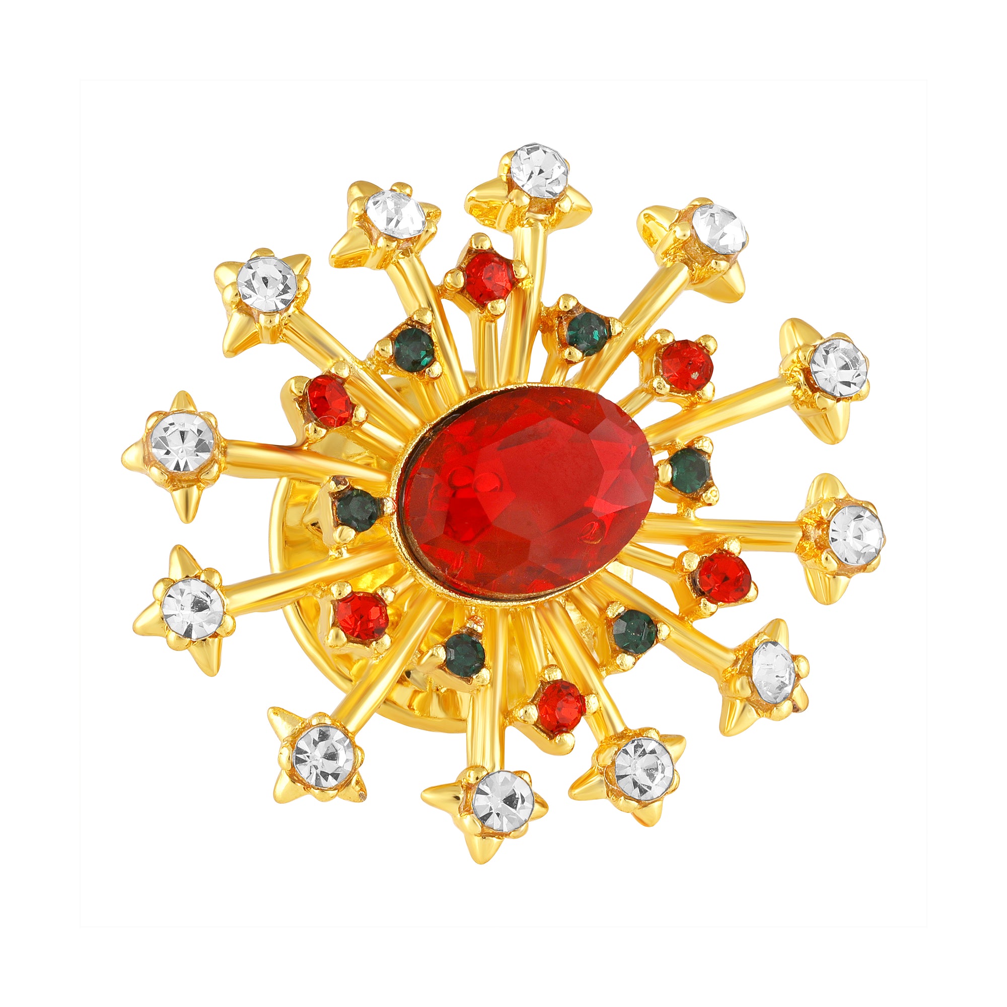 Elegant Vintage Crystal Womens Brooch