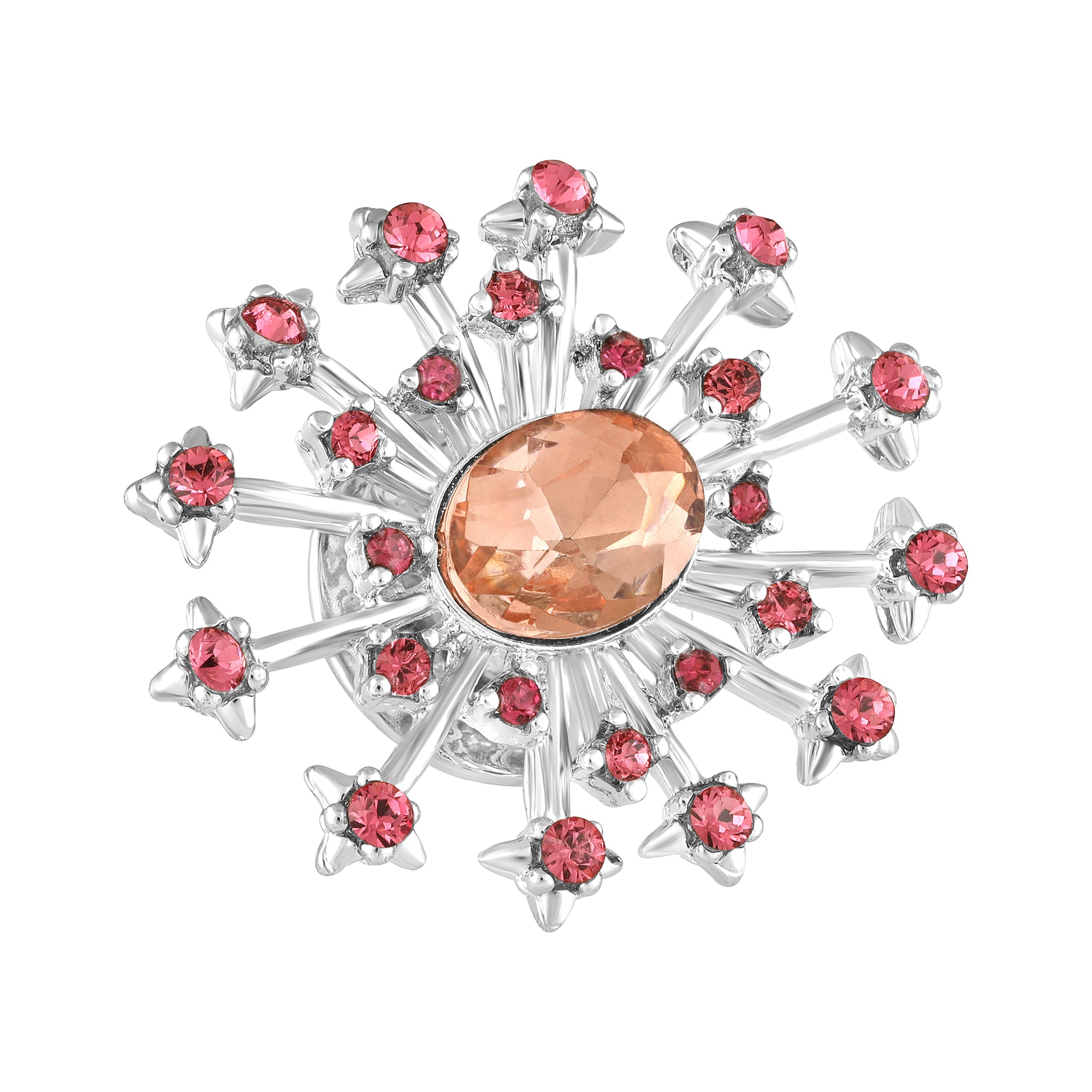 Elegant Vintage Crystal Womens Brooch