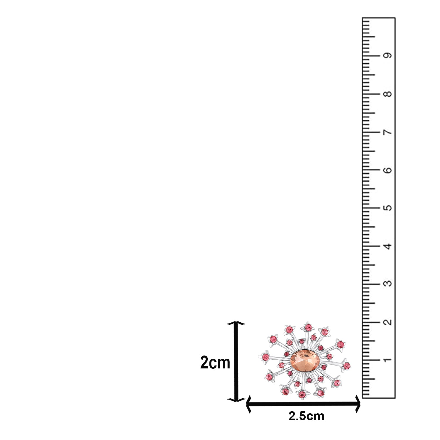 Elegant Vintage Crystal Womens Brooch