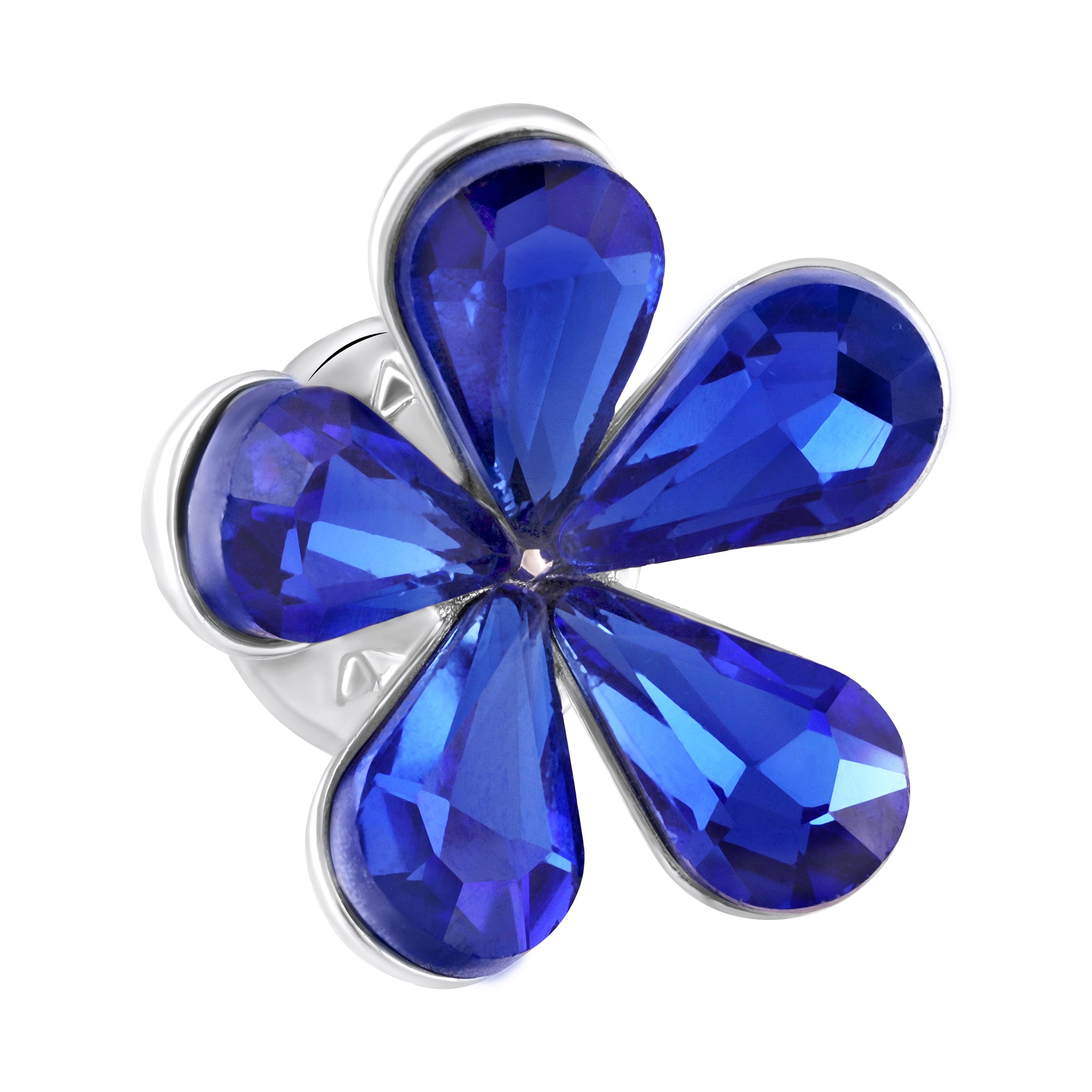 5 White Petals Floral Brooch