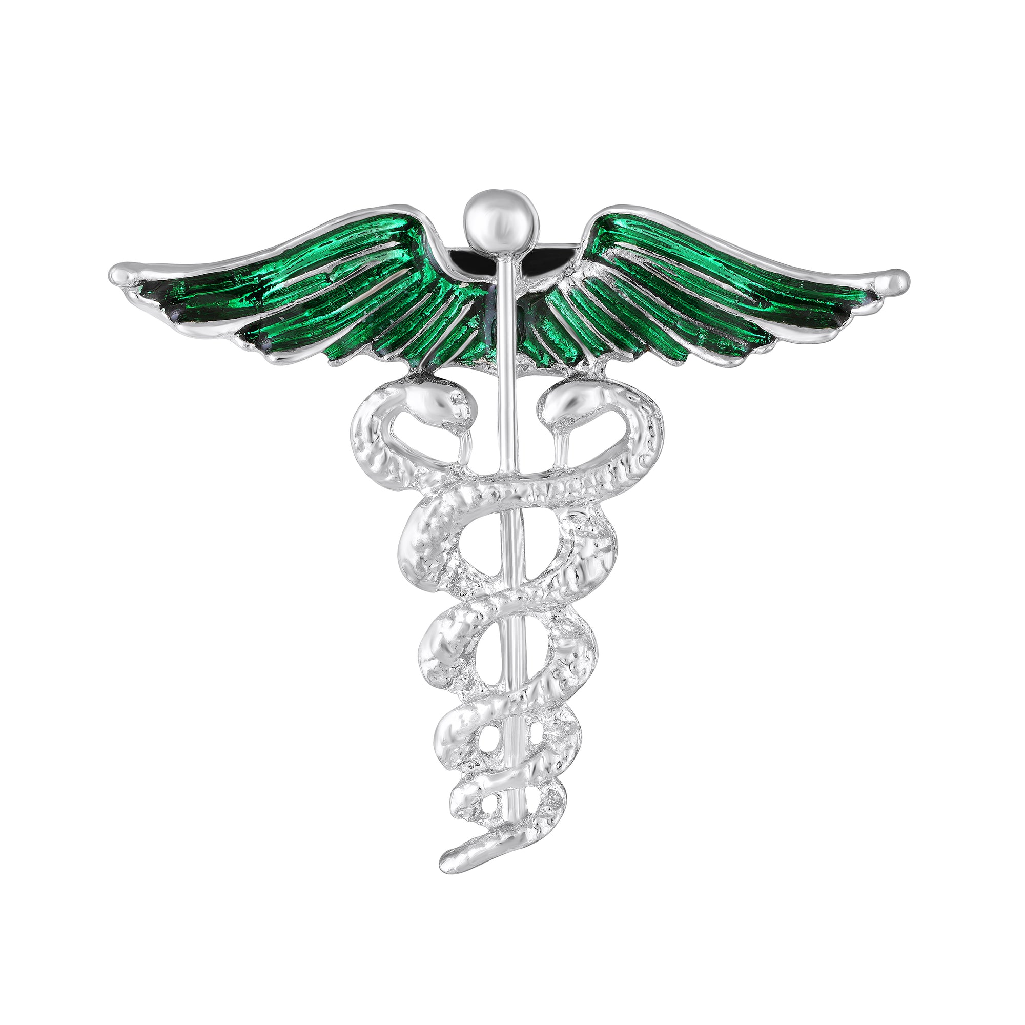 Green Meenakari Enamel Doctor Brooch