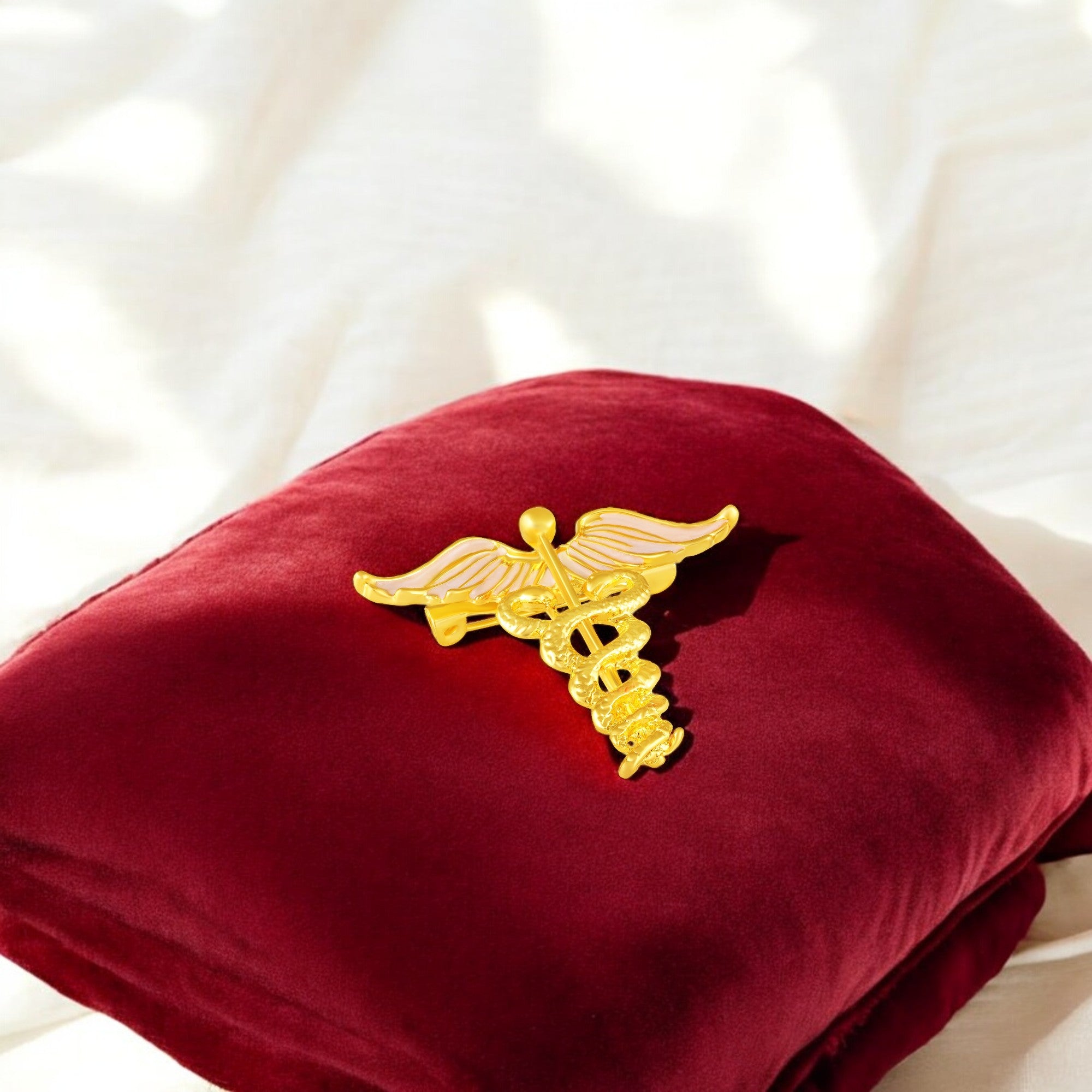 Green Meenakari Enamel Doctor Brooch