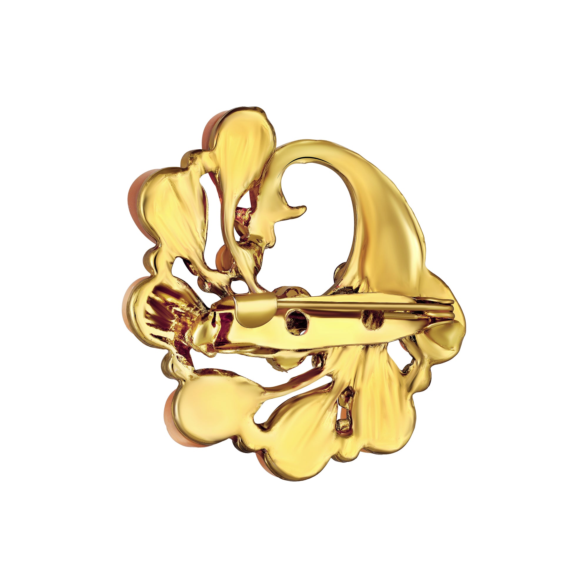 Peacock-Shaped Studded Weeding Brooch