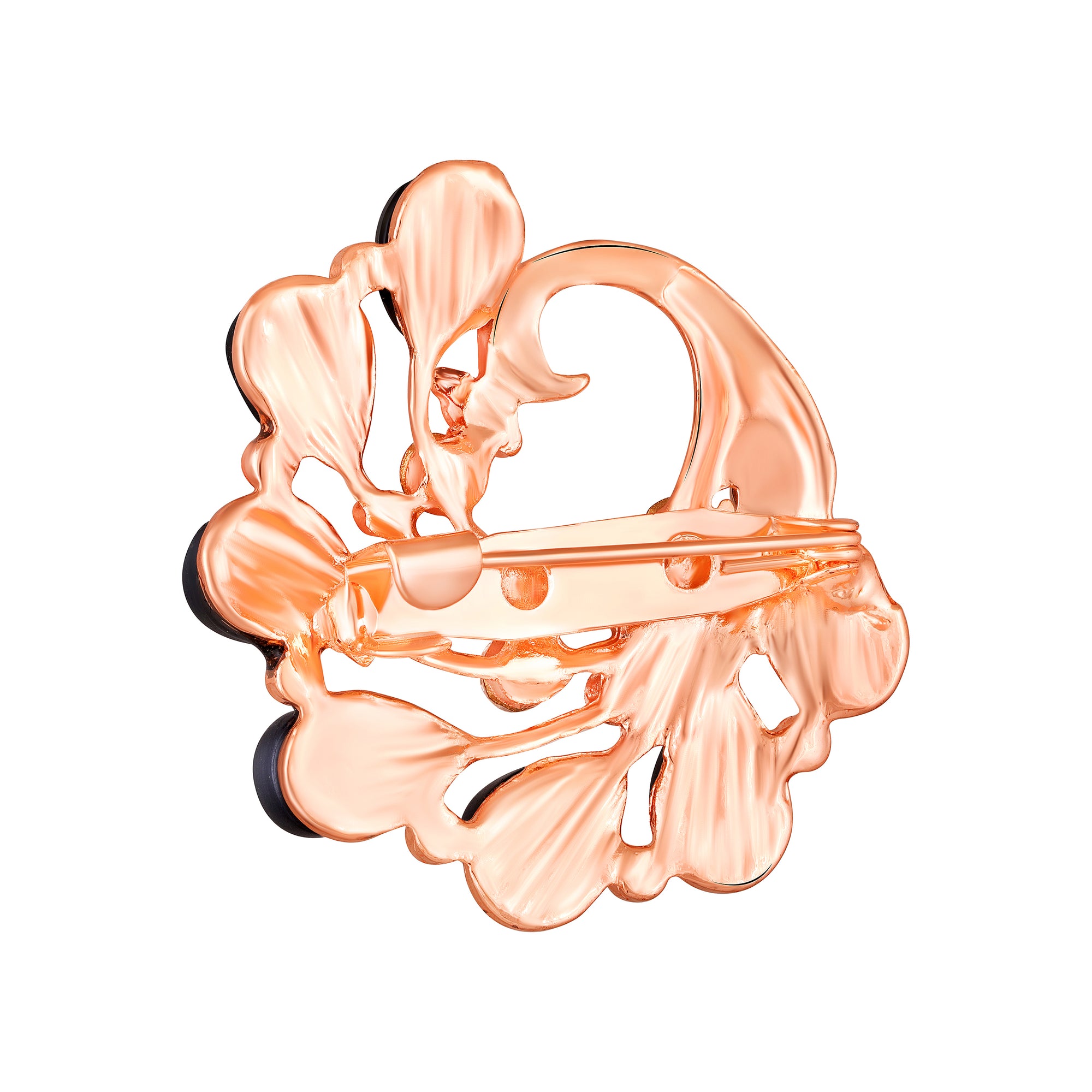 Peacock-Shaped Studded Weeding Brooch