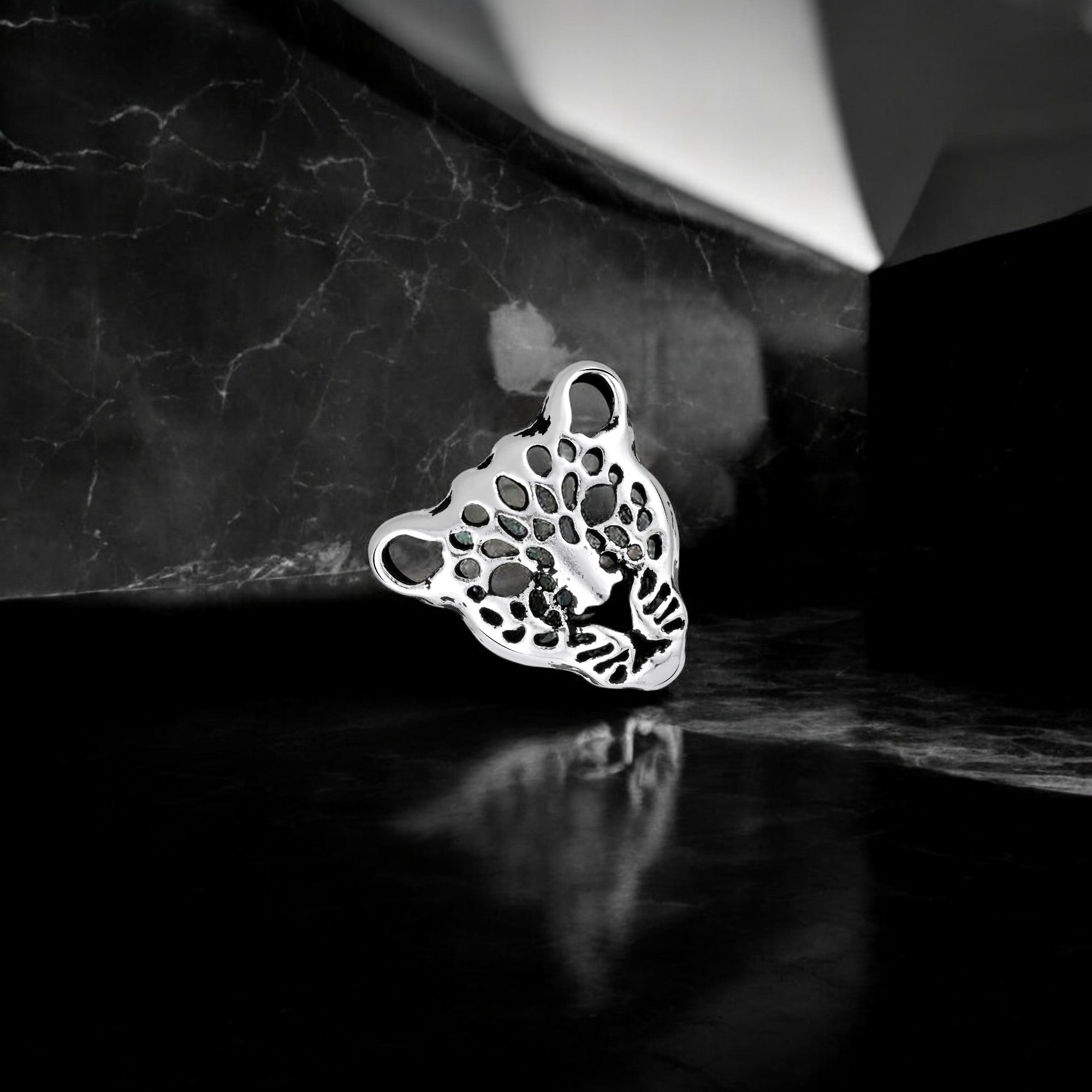 Lion-Face-Shaped Brooch / Lapel / Collar Pin