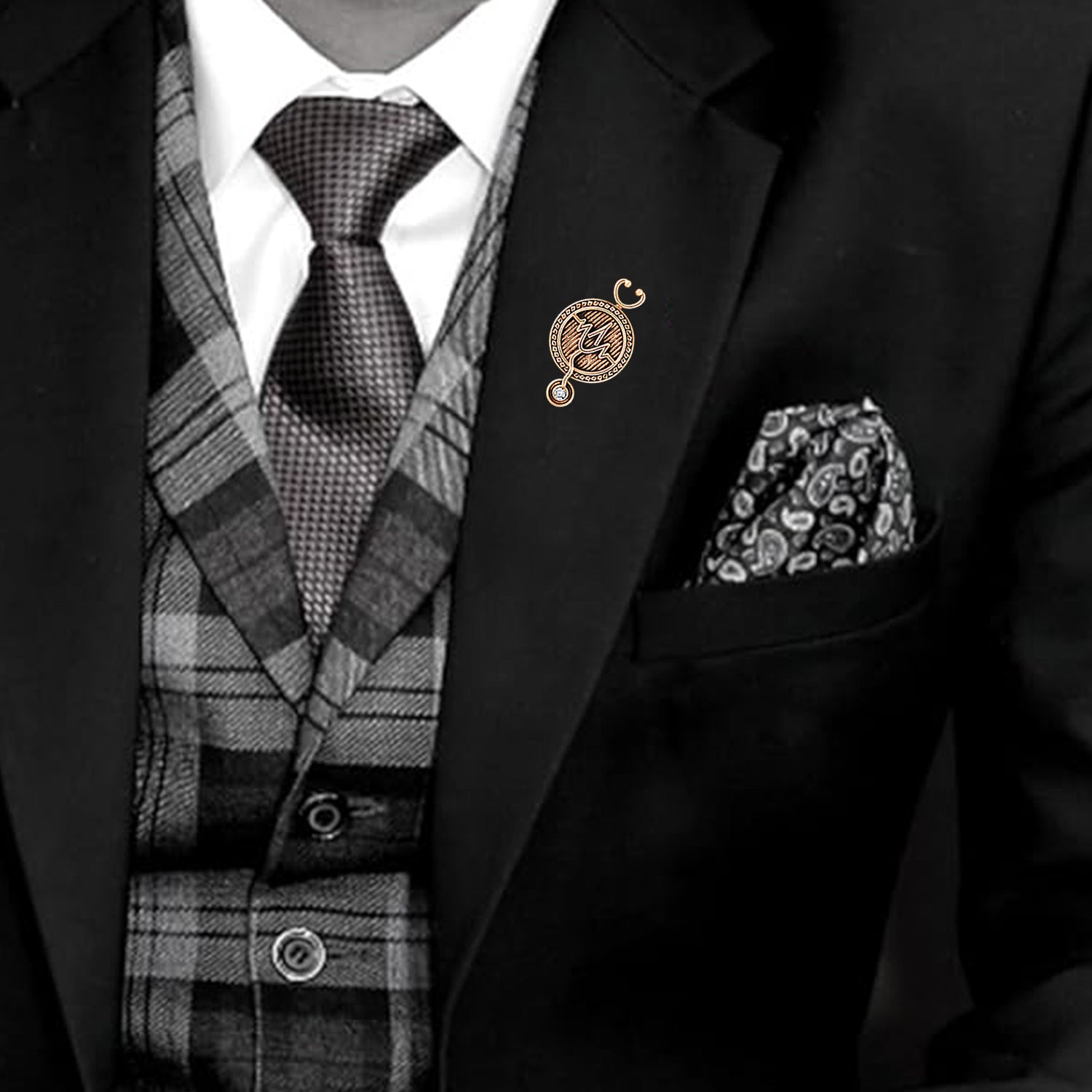 Elegant Stethoscope Unisex Doctor Brooch / Medical Theme Lapel Pin