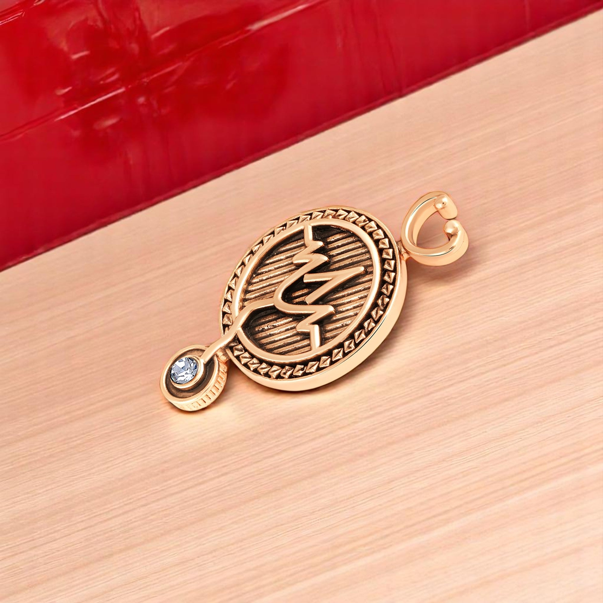 Elegant Stethoscope Unisex Doctor Brooch / Medical Theme Lapel Pin