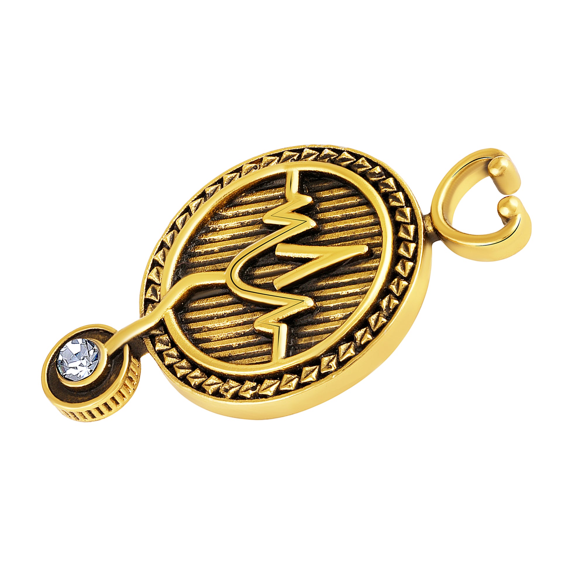 Elegant Stethoscope Unisex Doctor Brooch / Medical Theme Lapel Pin