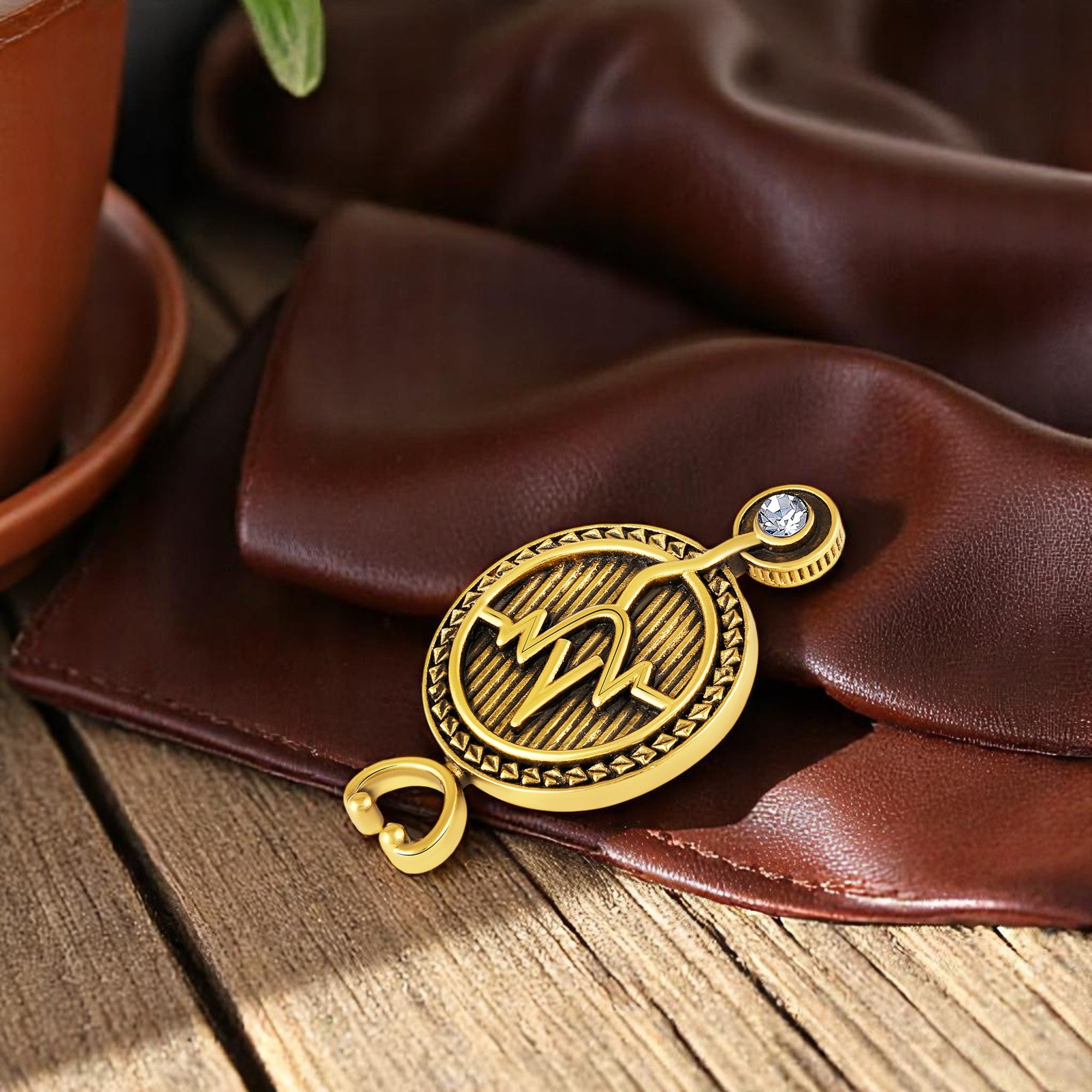 Elegant Stethoscope Unisex Doctor Brooch / Medical Theme Lapel Pin