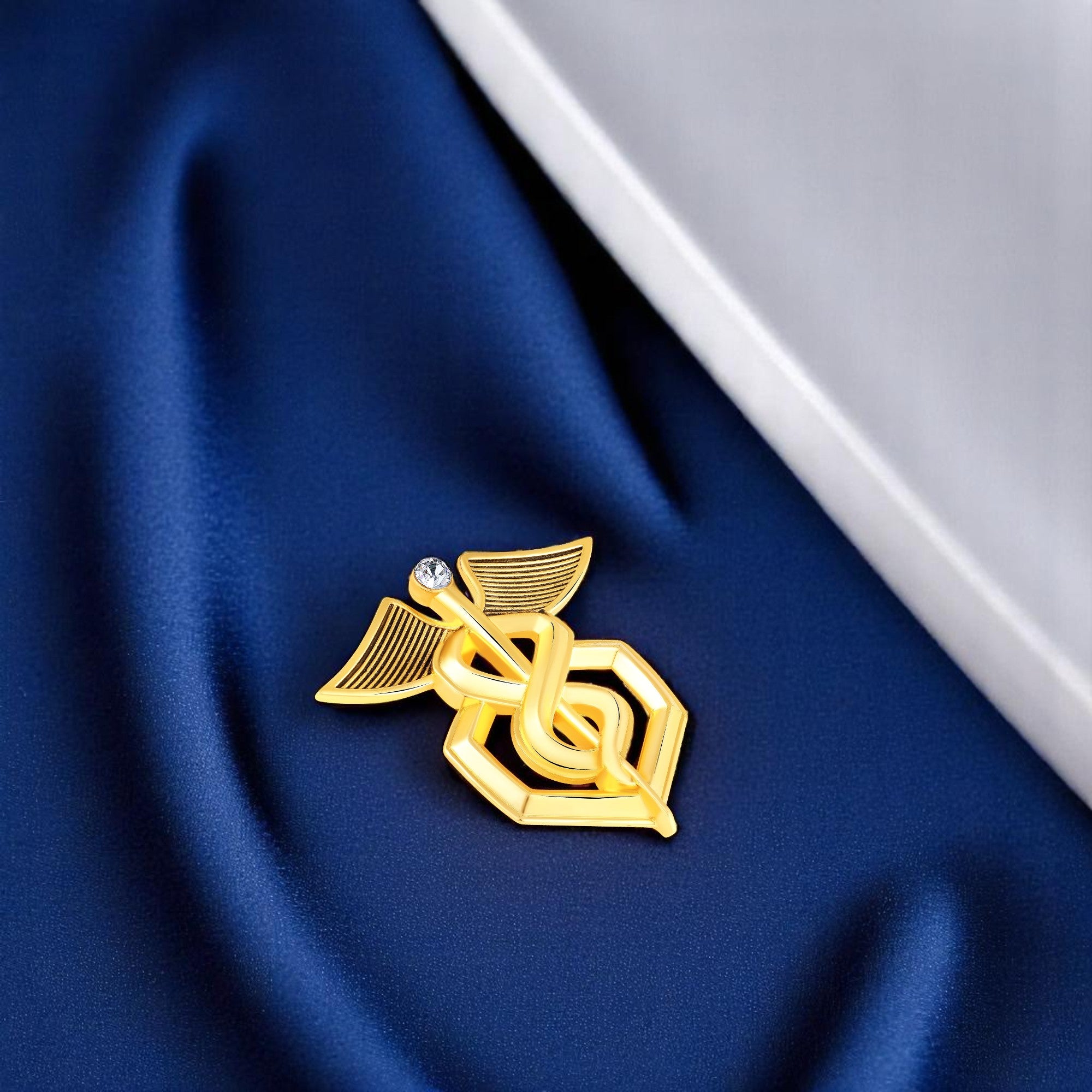 Elegant Unisex Doctor Brooch / Medical Theme Lapel Pin