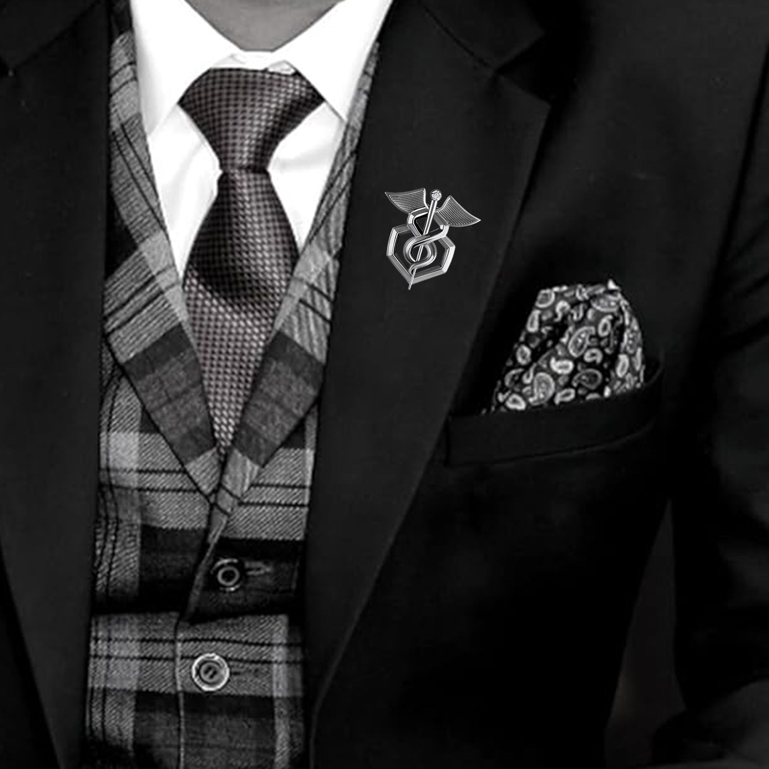 Elegant Unisex Doctor Brooch / Medical Theme Lapel Pin