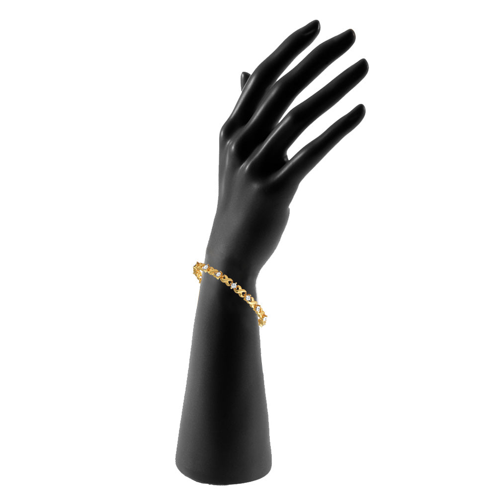 Gold Plated Twist & Shine Bracelet